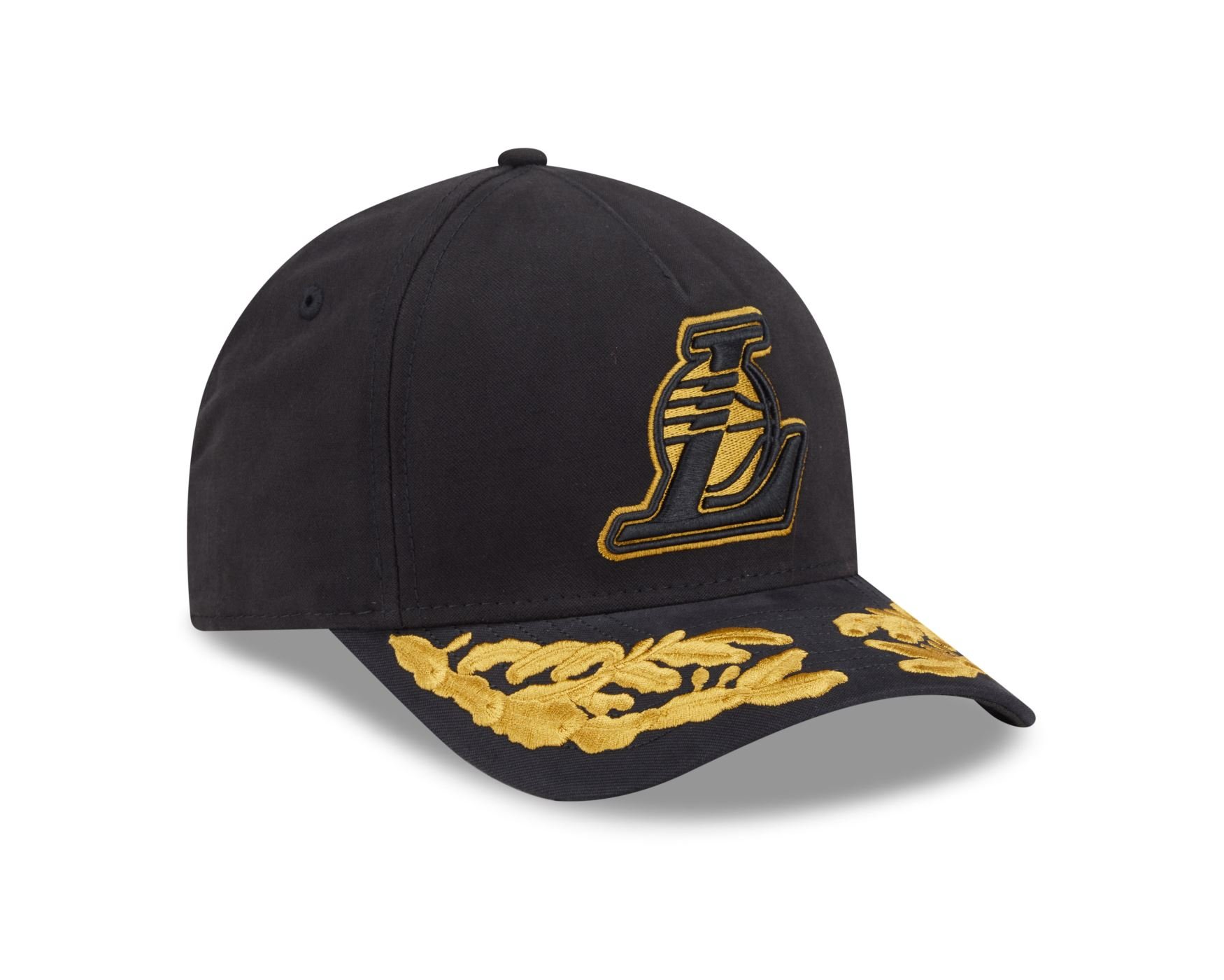 Bone New Era  9FORTY M-Crown A-Frame Los Angeles Lakers NBA Preto Preto 2