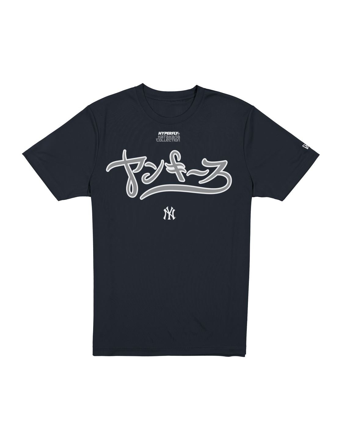 Camiseta New Era Regular New York Yankees MLB Hyperfly Marinho