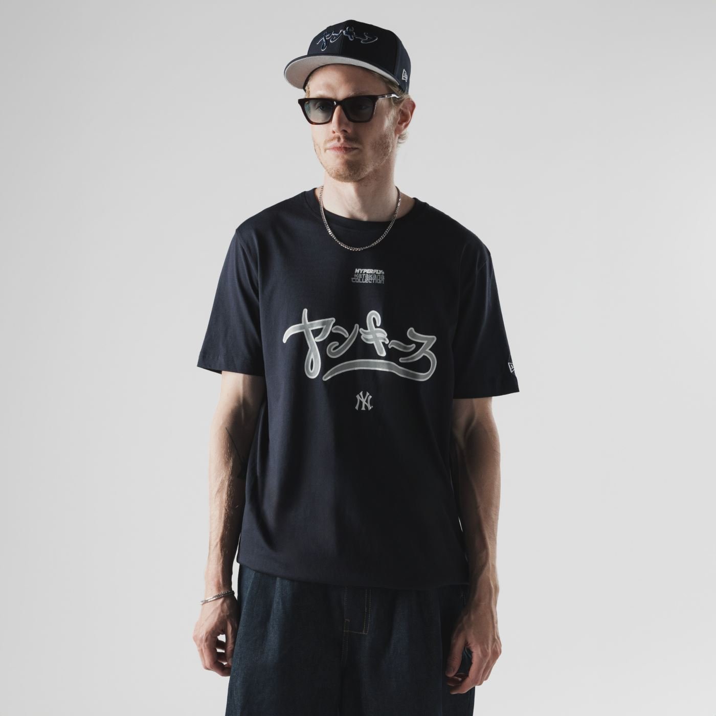 Camiseta New Era Regular New York Yankees MLB Hyperfly Marinho Marinho 3