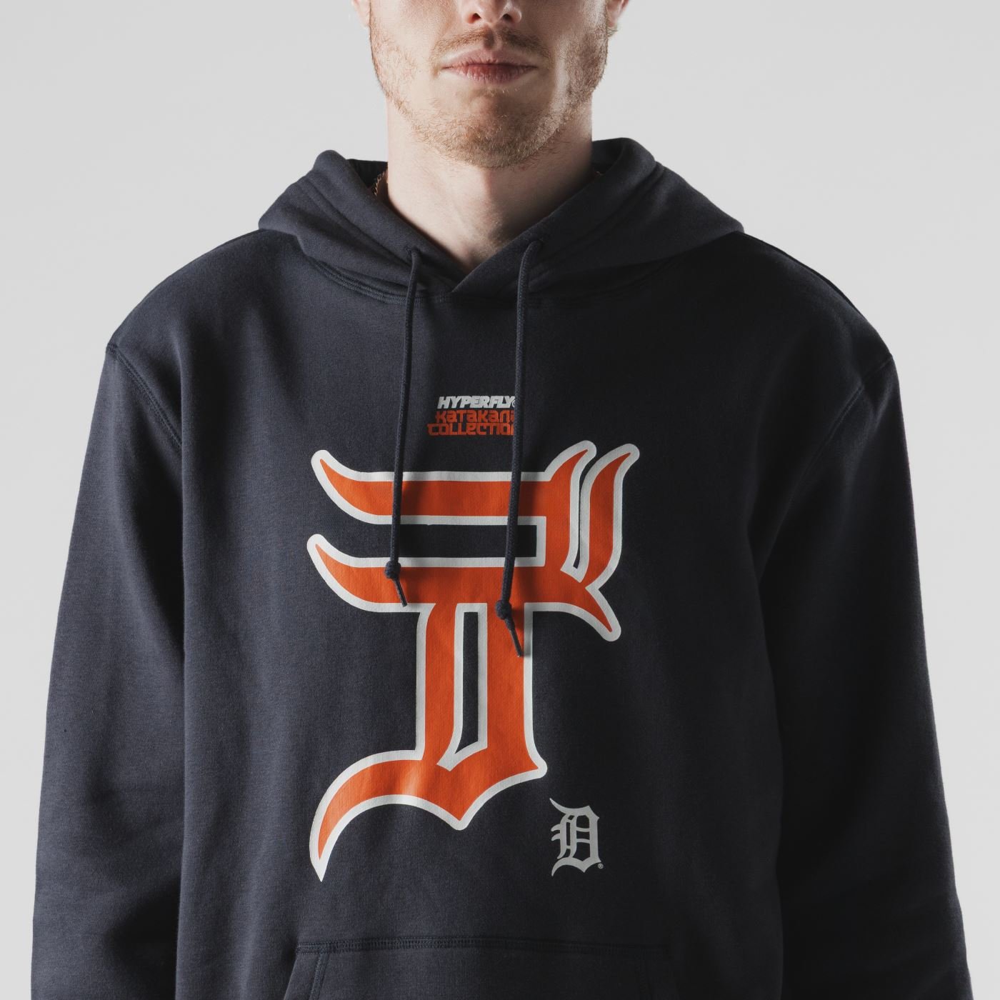 Moletom New Era Canguru Fechado Detroit Tigers MLB Hyperfly Marinho Marinho 2