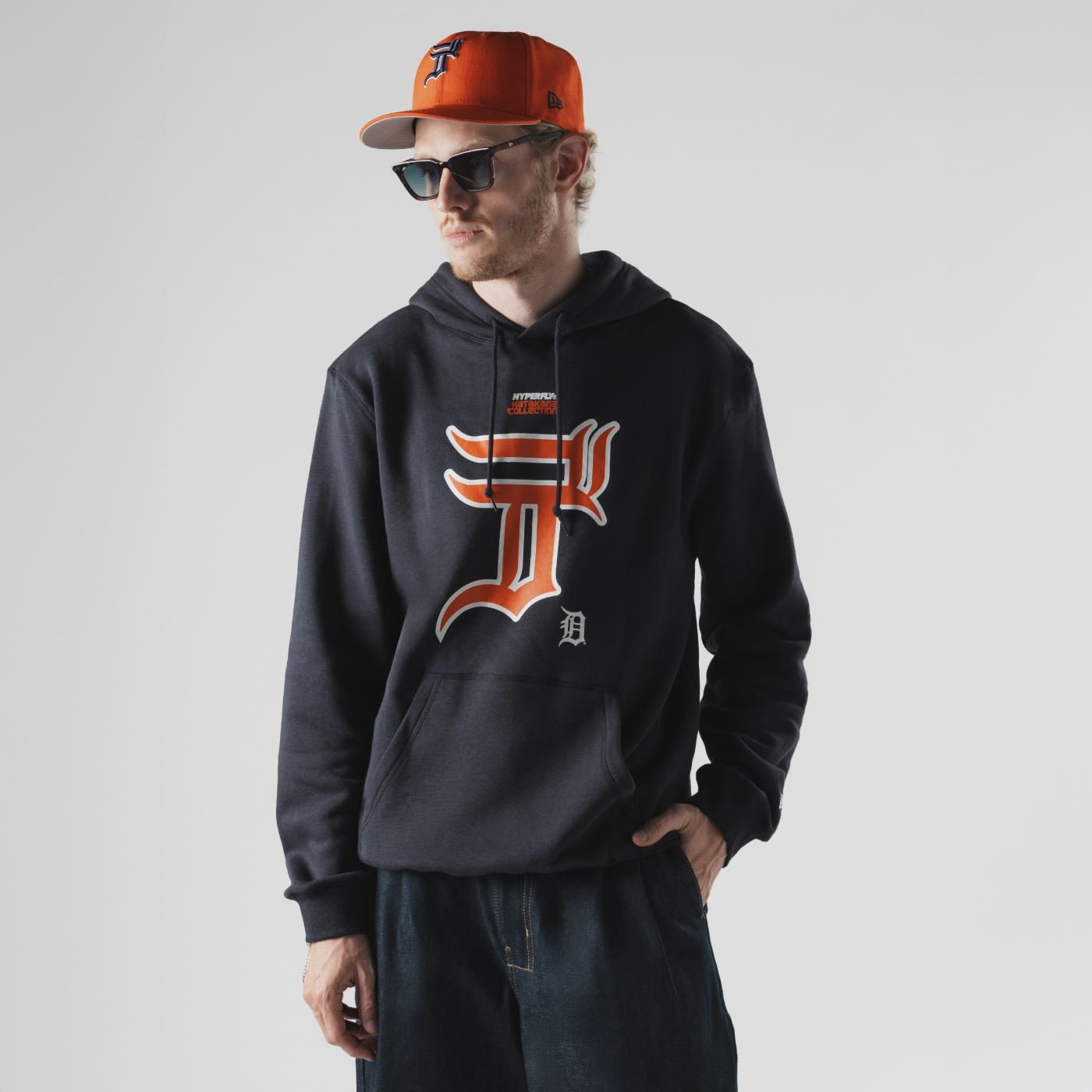 Moletom New Era Canguru Fechado Detroit Tigers MLB Hyperfly Marinho Marinho 3