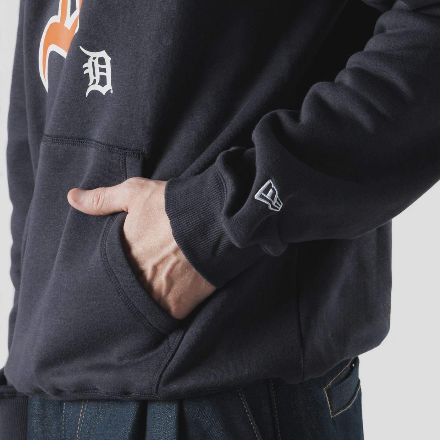 Moletom New Era Canguru Fechado Detroit Tigers MLB Hyperfly Marinho Marinho 4