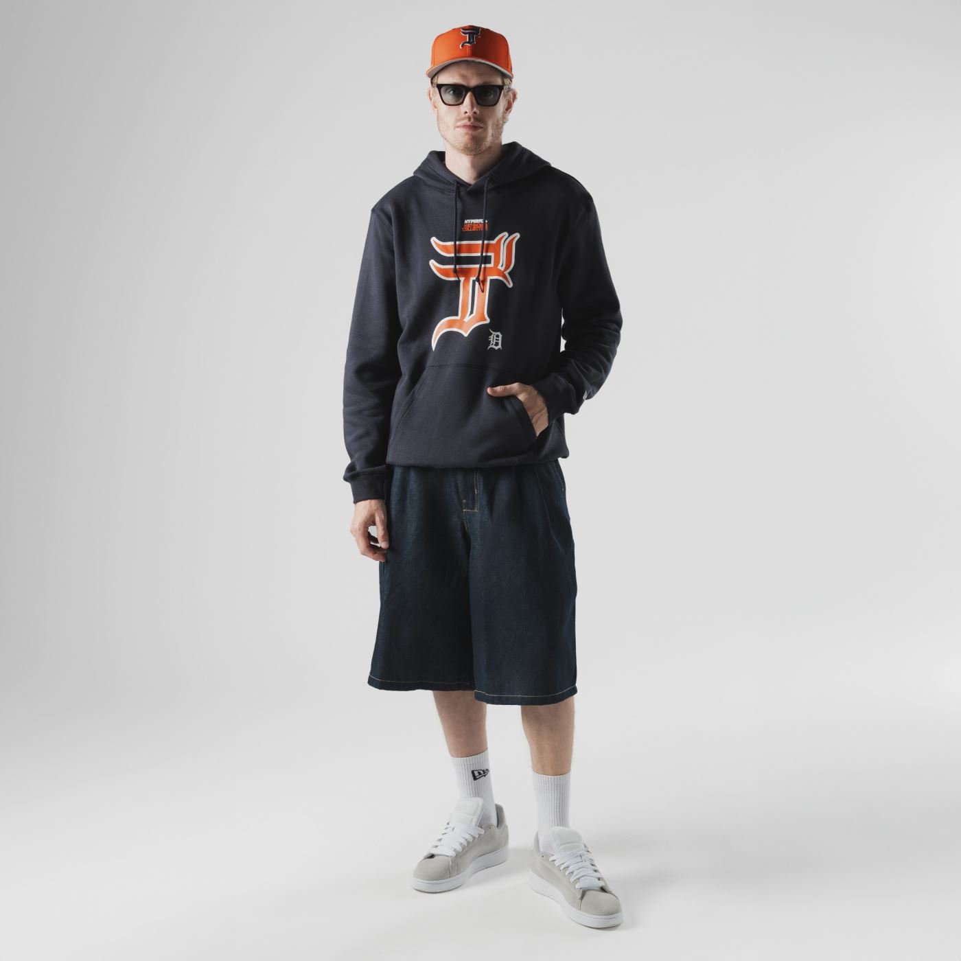 Moletom New Era Canguru Fechado Detroit Tigers MLB Hyperfly Marinho Marinho 5