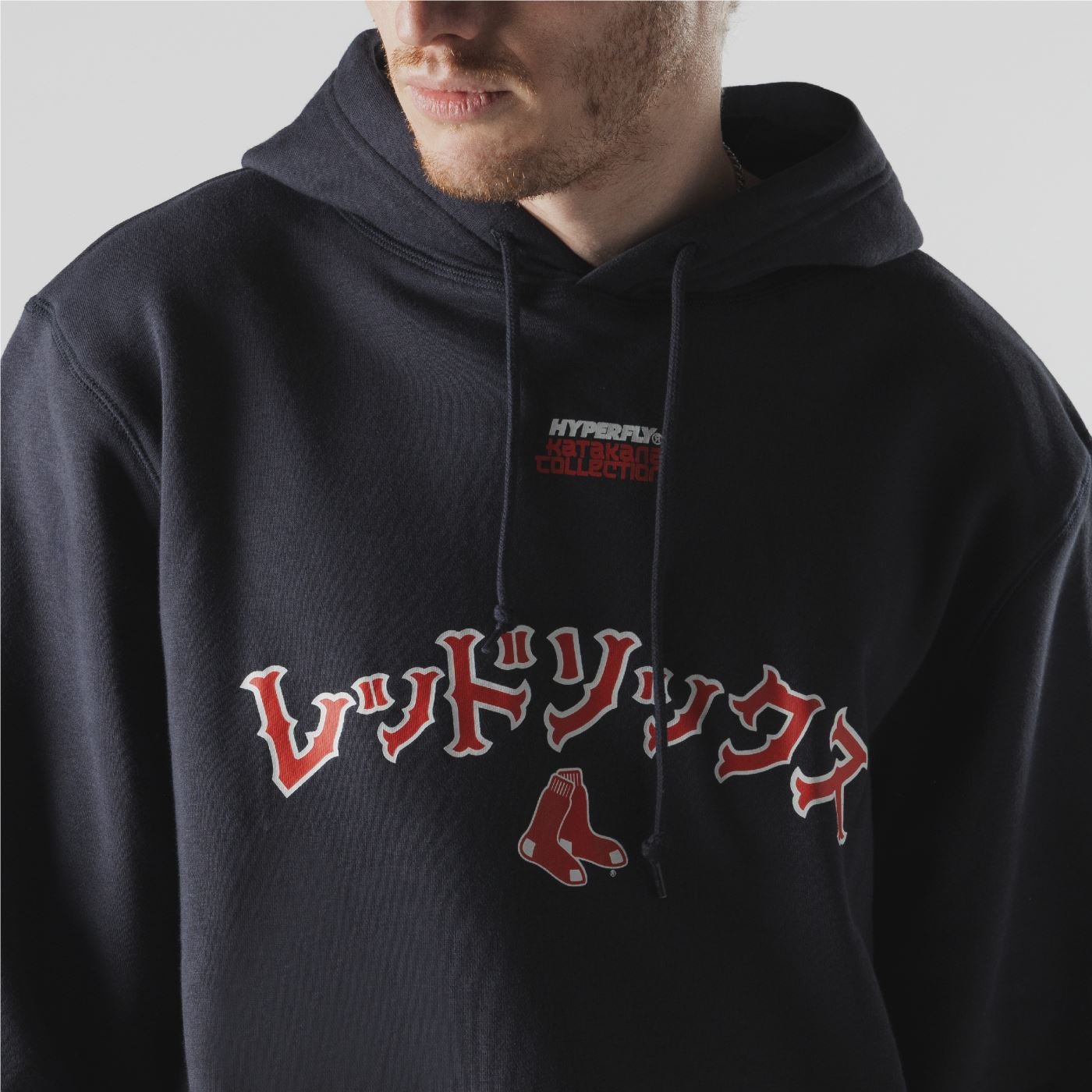 Moletom New Era Canguru Fechado Boston Red Sox MLB Hyperfly Marinho Marinho 3