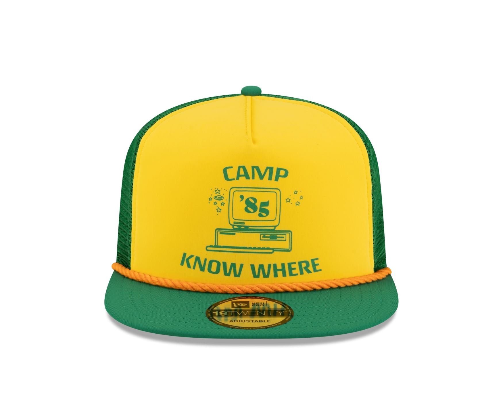 Bone New Era 19TWENTY Stranger Things NEW ERA Verde Verde/Amarelo 2