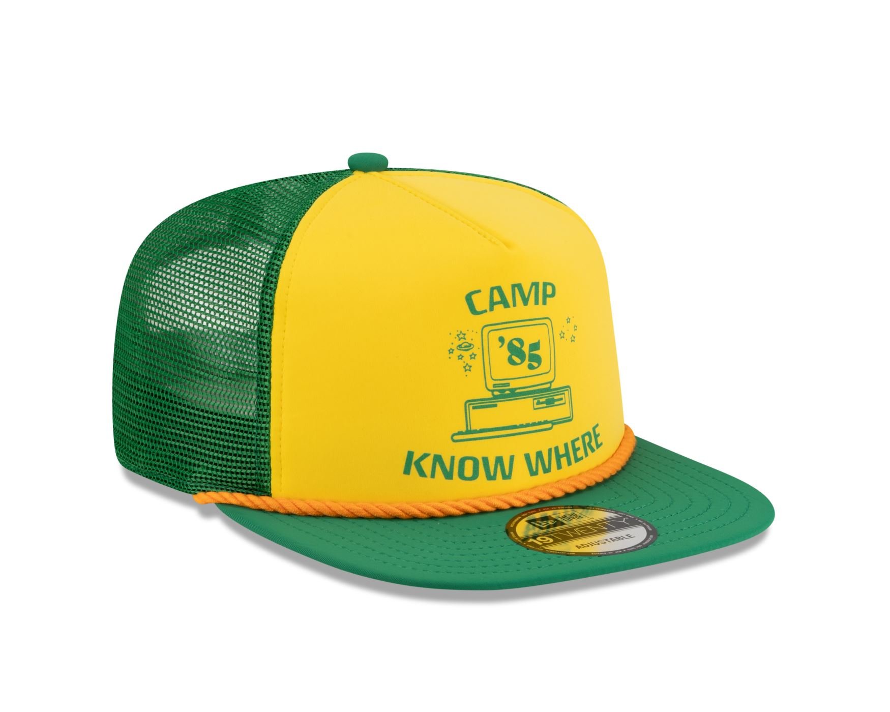 Bone New Era 19TWENTY Stranger Things NEW ERA Verde Verde/Amarelo 3