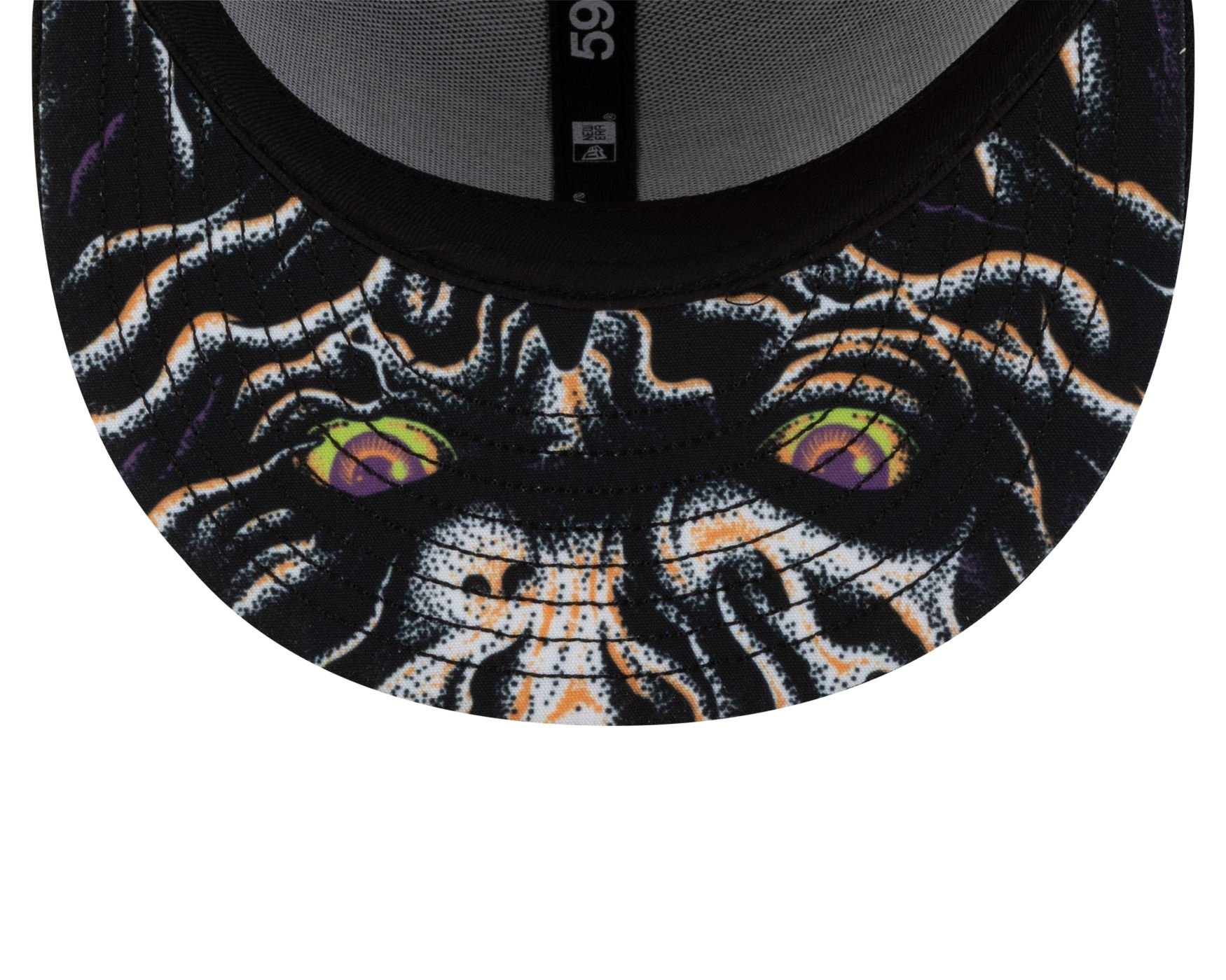 Bone New Era 59FIFTY Stranger Things NEW ERA Preto Preto 6