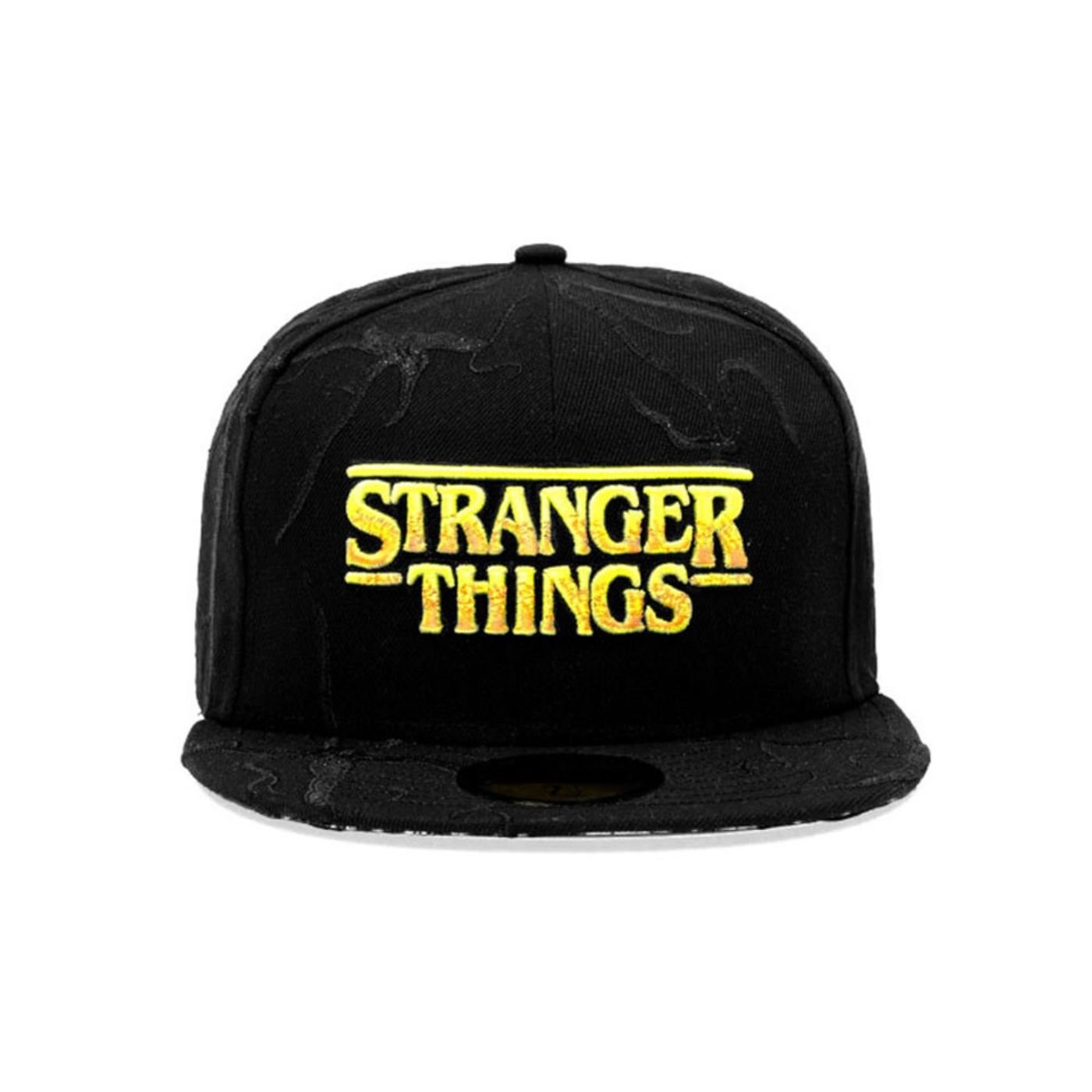 Bone New Era 59FIFTY Stranger Things NEW ERA Preto Preto 2