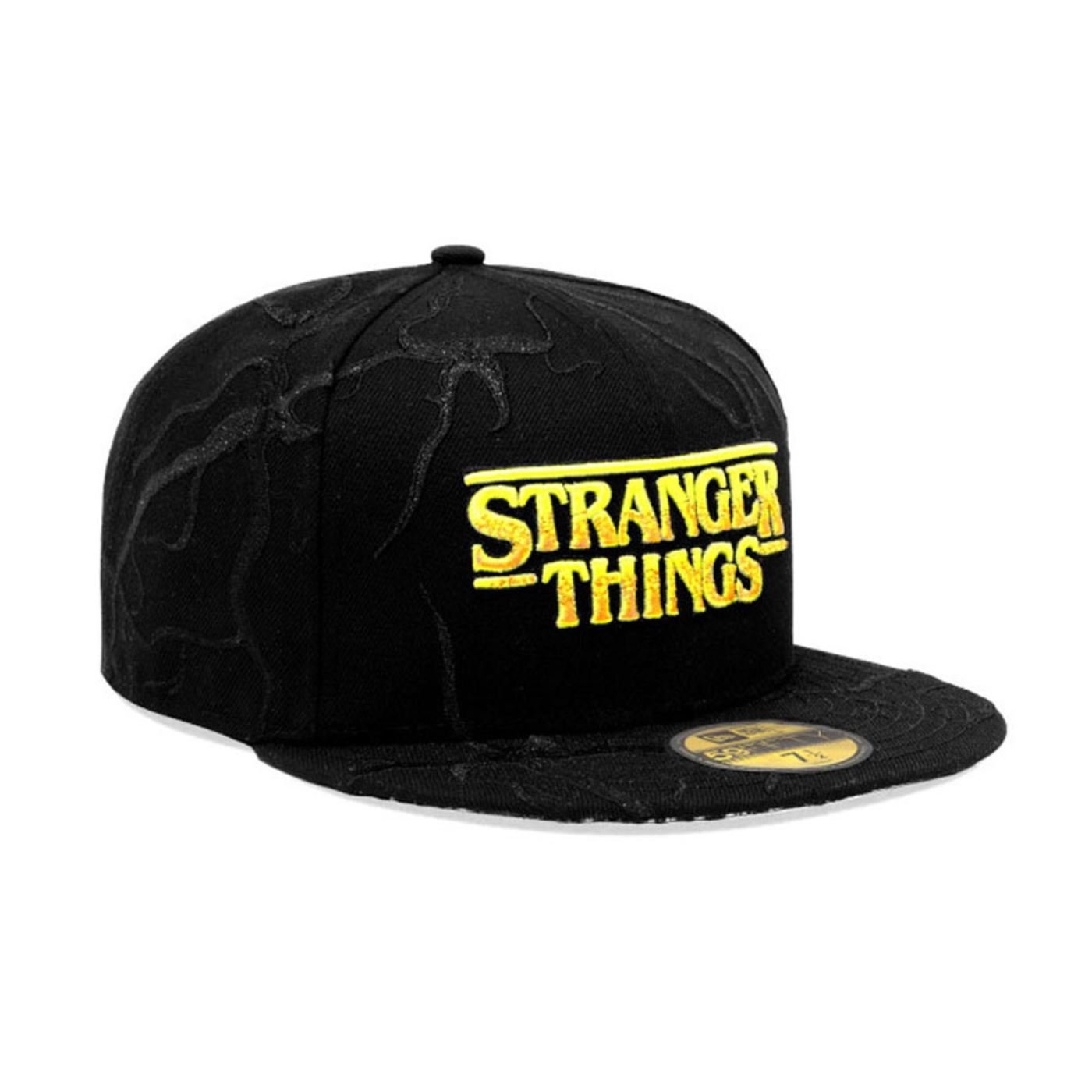 Bone New Era 59FIFTY Stranger Things NEW ERA Preto Preto 3