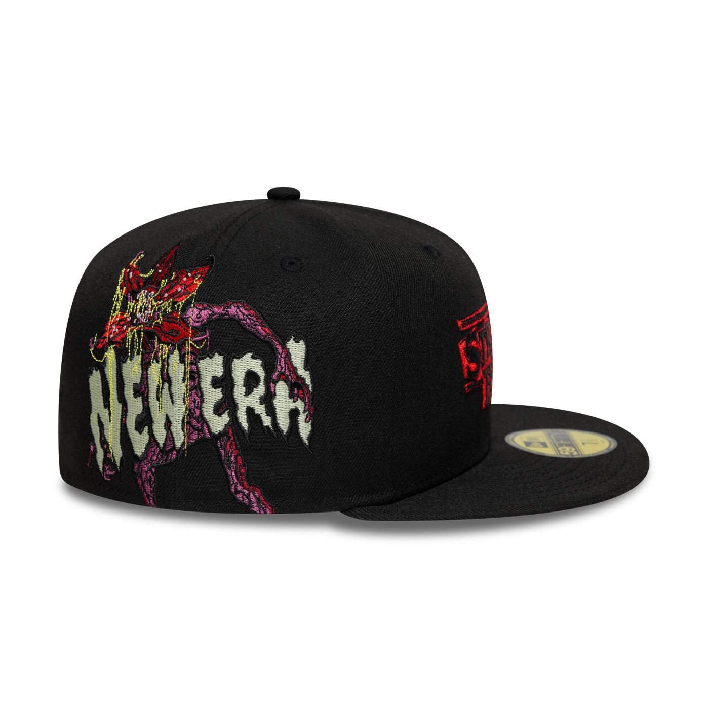 Bone New Era 59FIFTY Stranger Things NEW ERA Preto Preto 4
