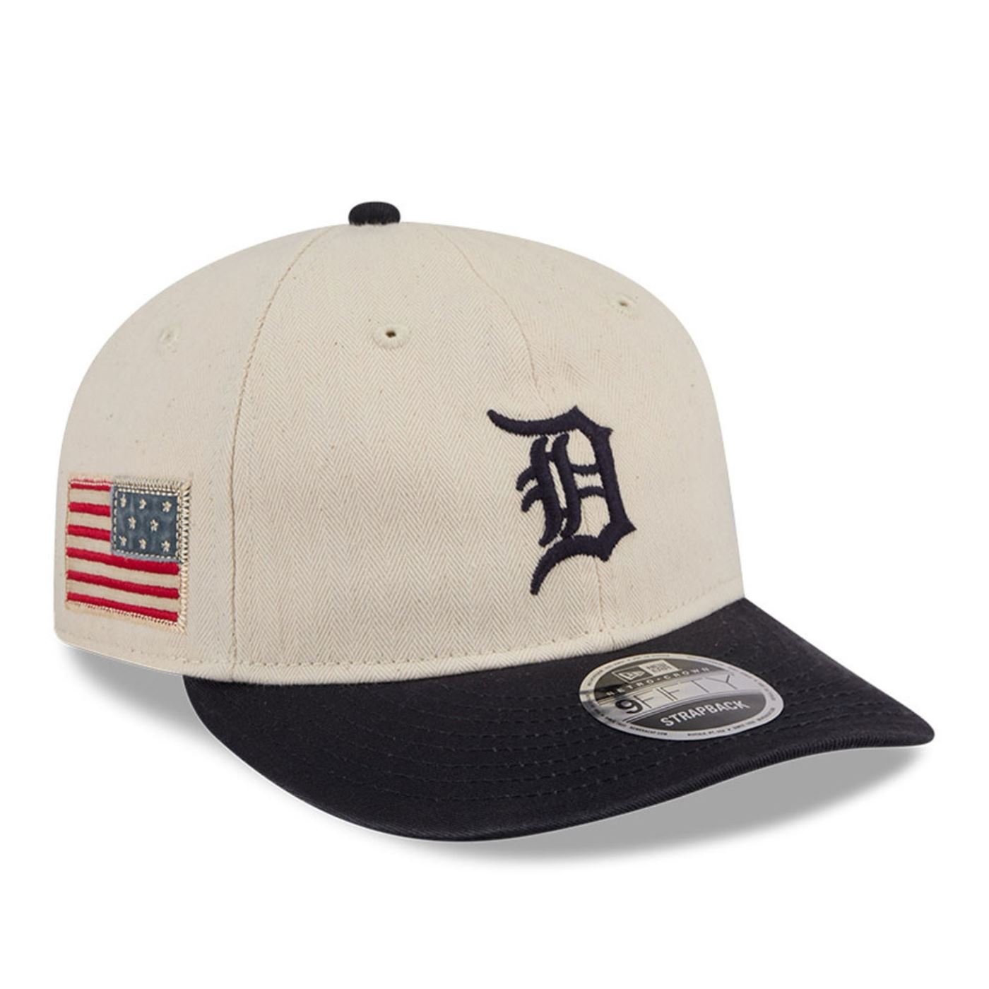 Bone New Era 9FIFTY RETRO CROWN SN Detroit Tigers MLB Marinho Marinho/Bege 3