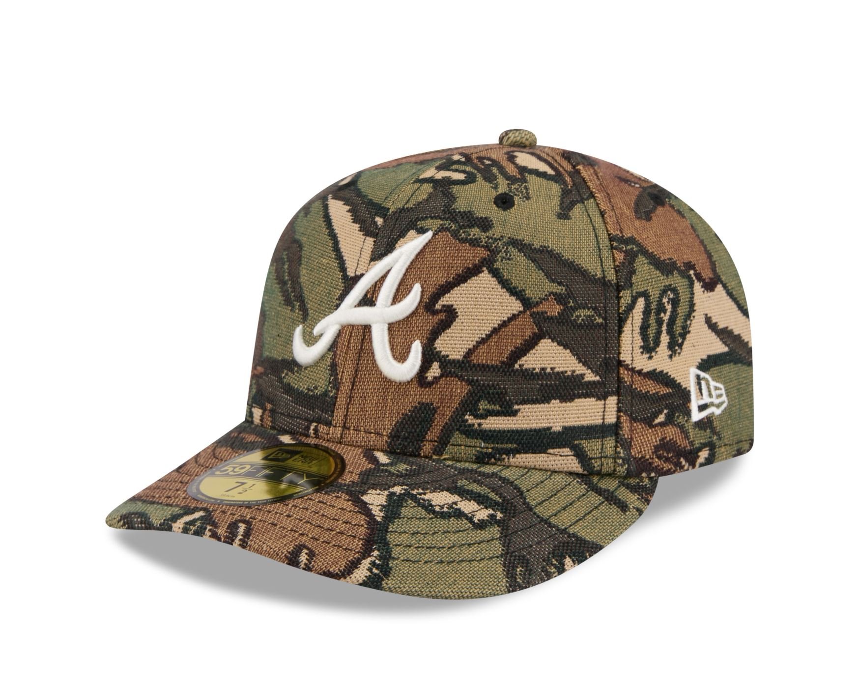 Bone New Era 59FIFTY Atlanta Braves MLB Militar