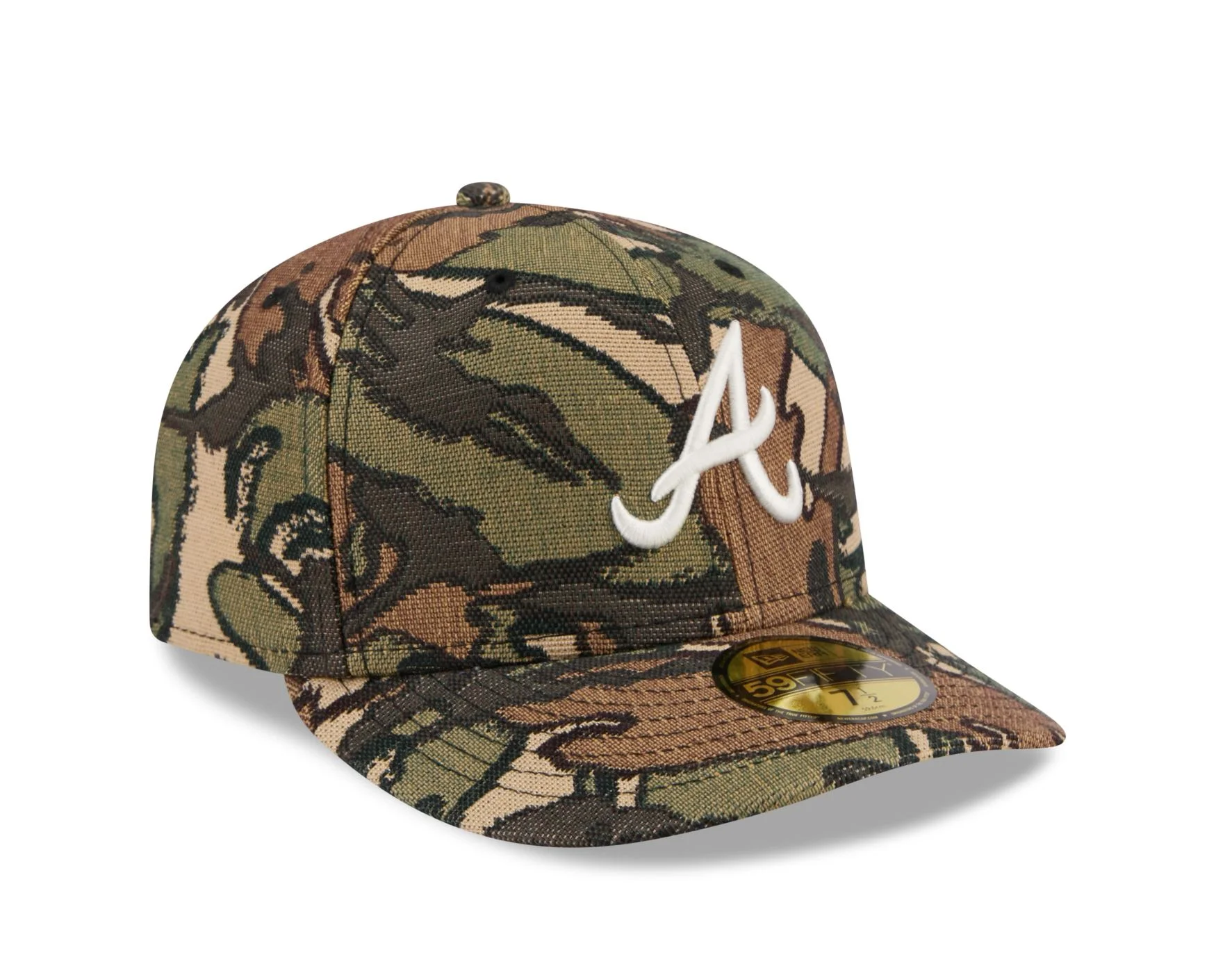 Bone New Era 59FIFTY Atlanta Braves MLB Militar Militar 3