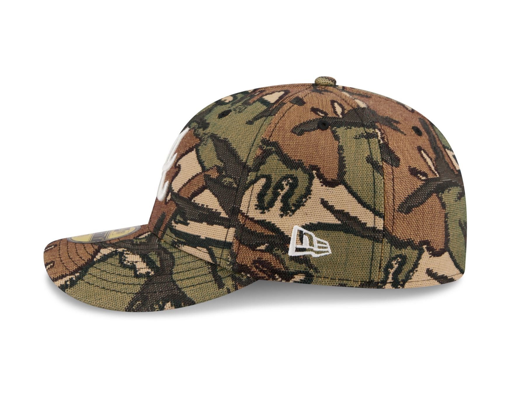 Bone New Era 59FIFTY Atlanta Braves MLB Militar Militar 7