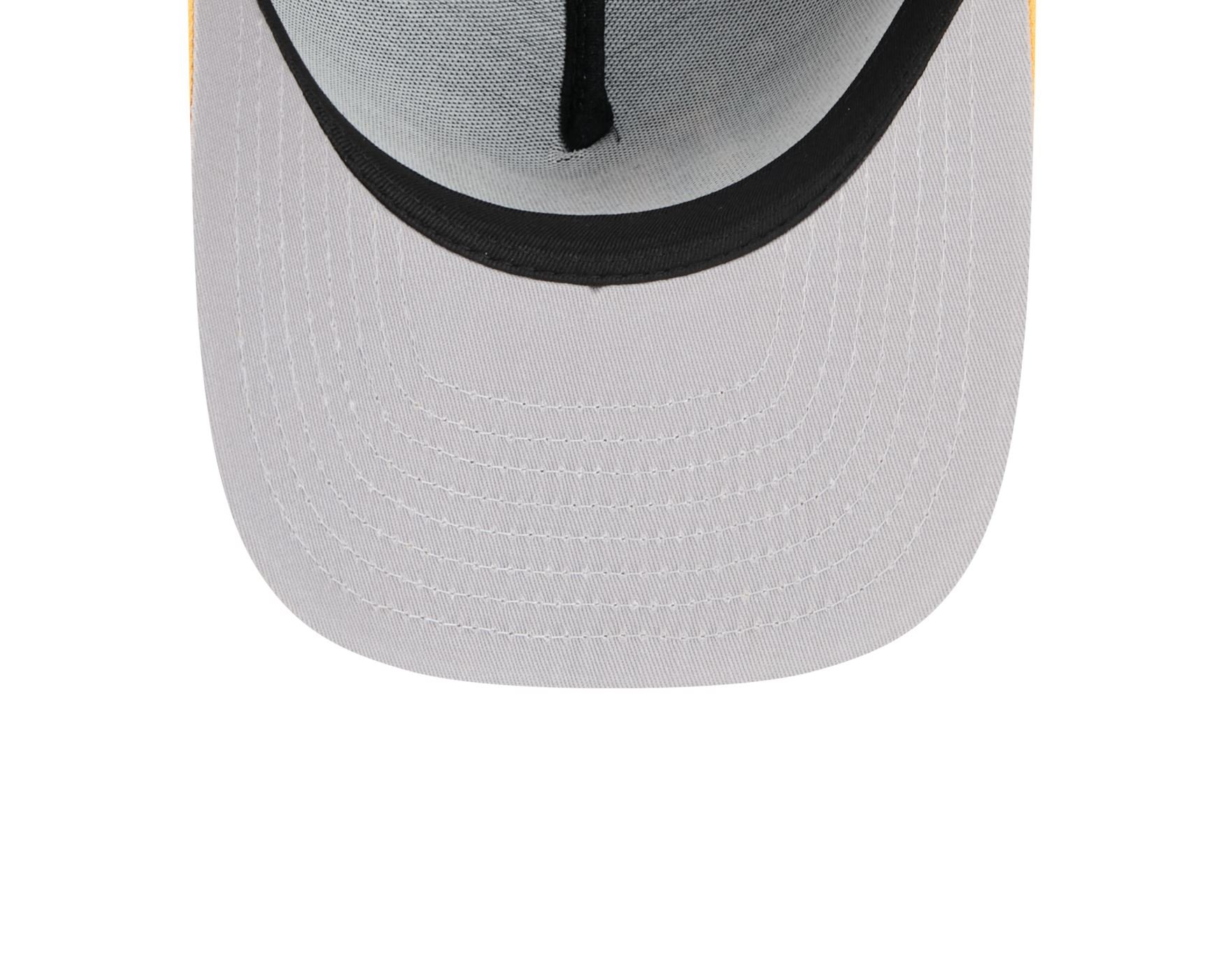 Bone New Era 9FIFTY A-FRAME Pittsburgh Steelers NFL Preto Preto/Amarelo 6