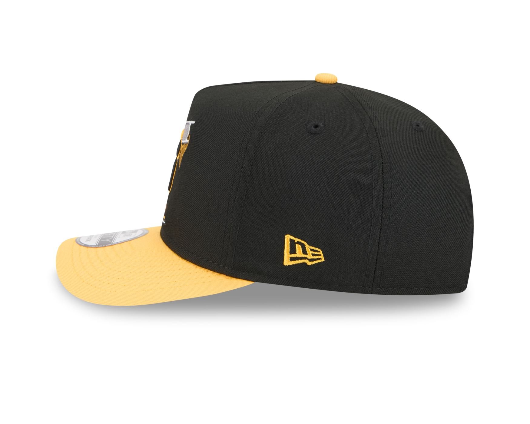 Bone New Era 9FIFTY A-FRAME Pittsburgh Steelers NFL Preto Preto/Amarelo 7
