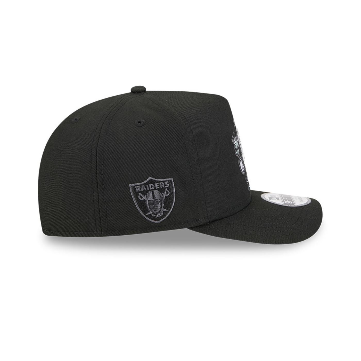 Bone New Era 9FIFTY A-FRAME Las Vegas Raiders NFL Preto Preto 4