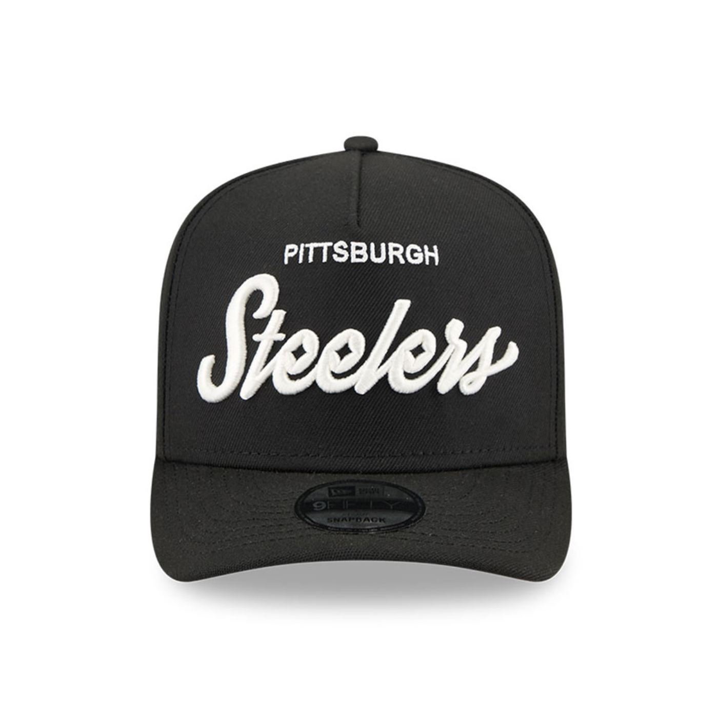 Bone New Era 9FIFTY A-FRAME Pittsburgh Steelers NFL Preto Preto 2