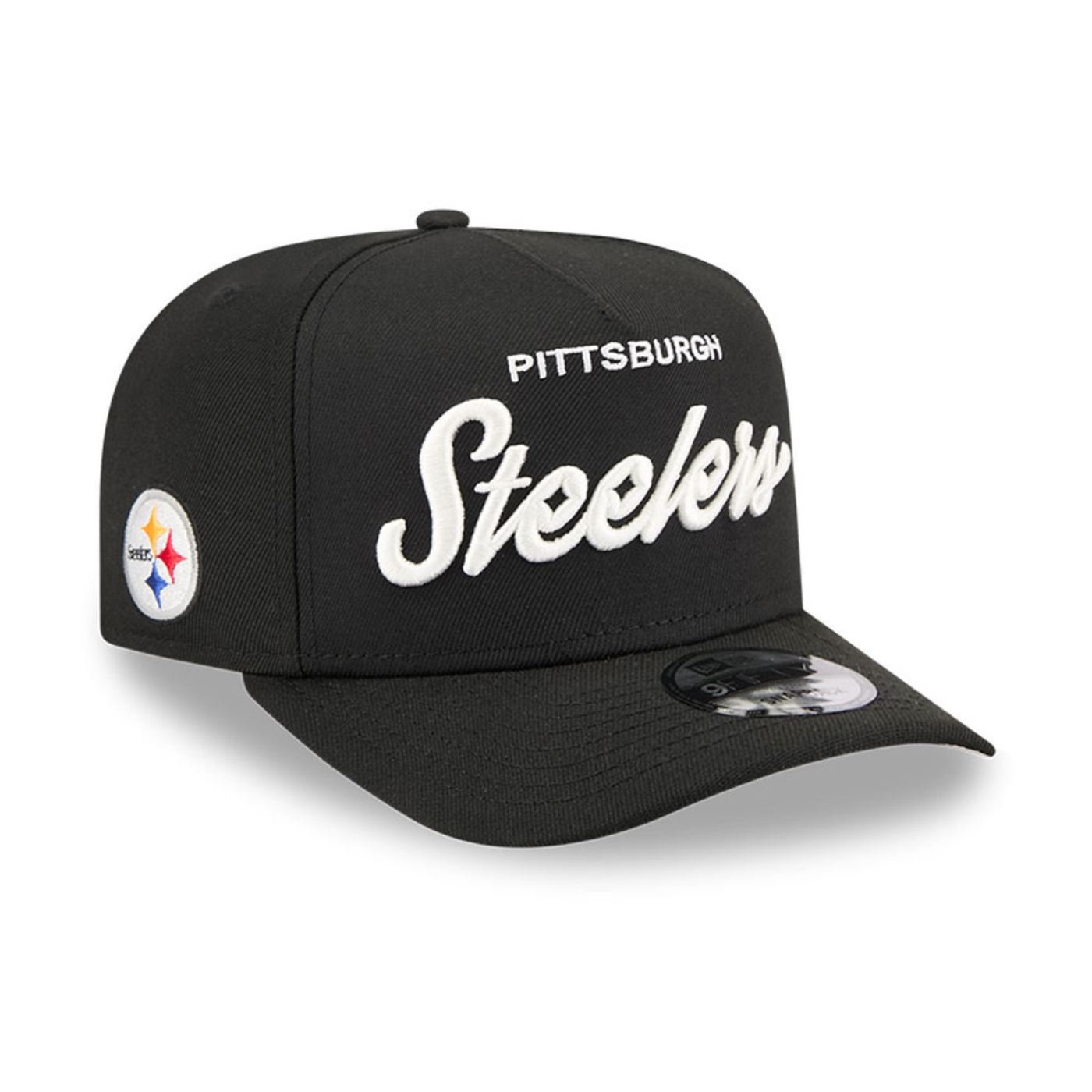 Bone New Era 9FIFTY A-FRAME Pittsburgh Steelers NFL Preto Preto 3