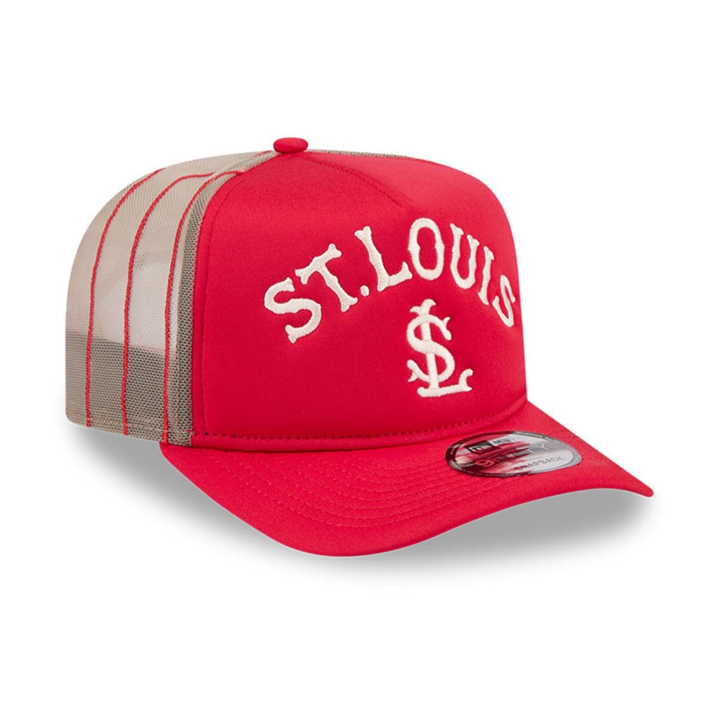 Bone New Era 9FORTY A-FRAME SNAPBACK Saint Louis Cardinals MLB Vermelho Vermelho 3
