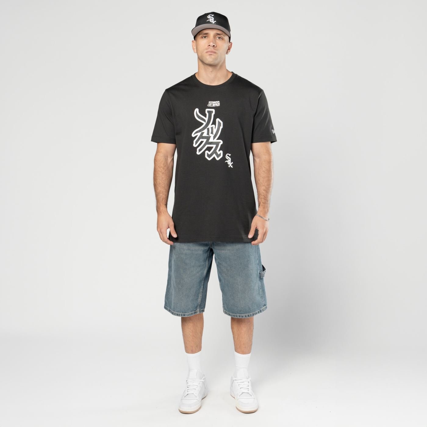 Camiseta New Era Regular Chicago White Sox MLB Hyperfly Preto Preto 2
