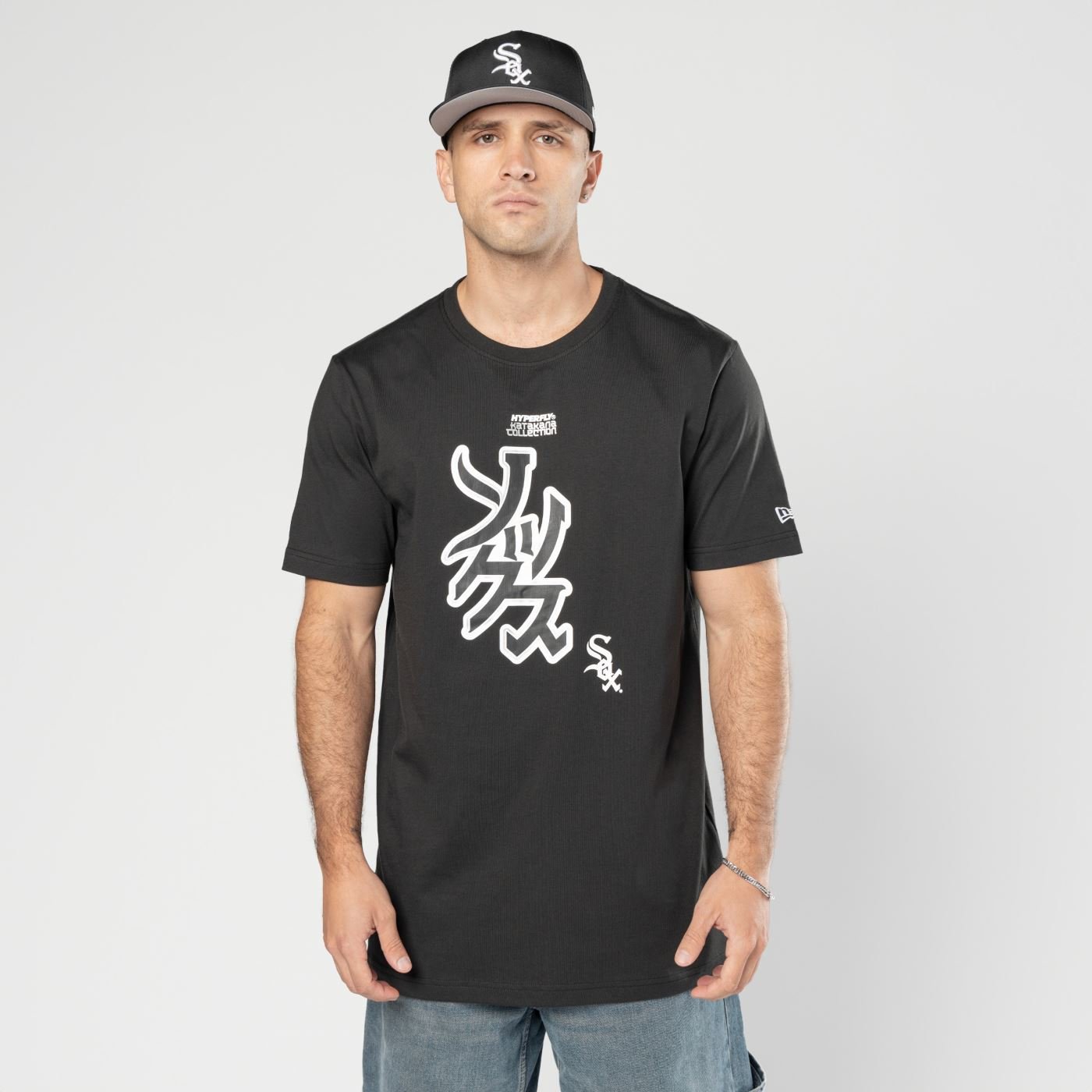 Camiseta New Era Regular Chicago White Sox MLB Hyperfly Preto Preto 4