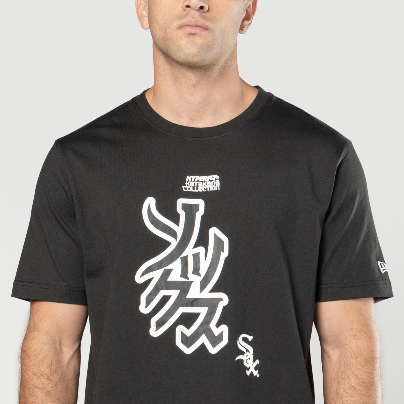 Camiseta New Era Regular Chicago White Sox MLB Hyperfly Preto Preto 2
