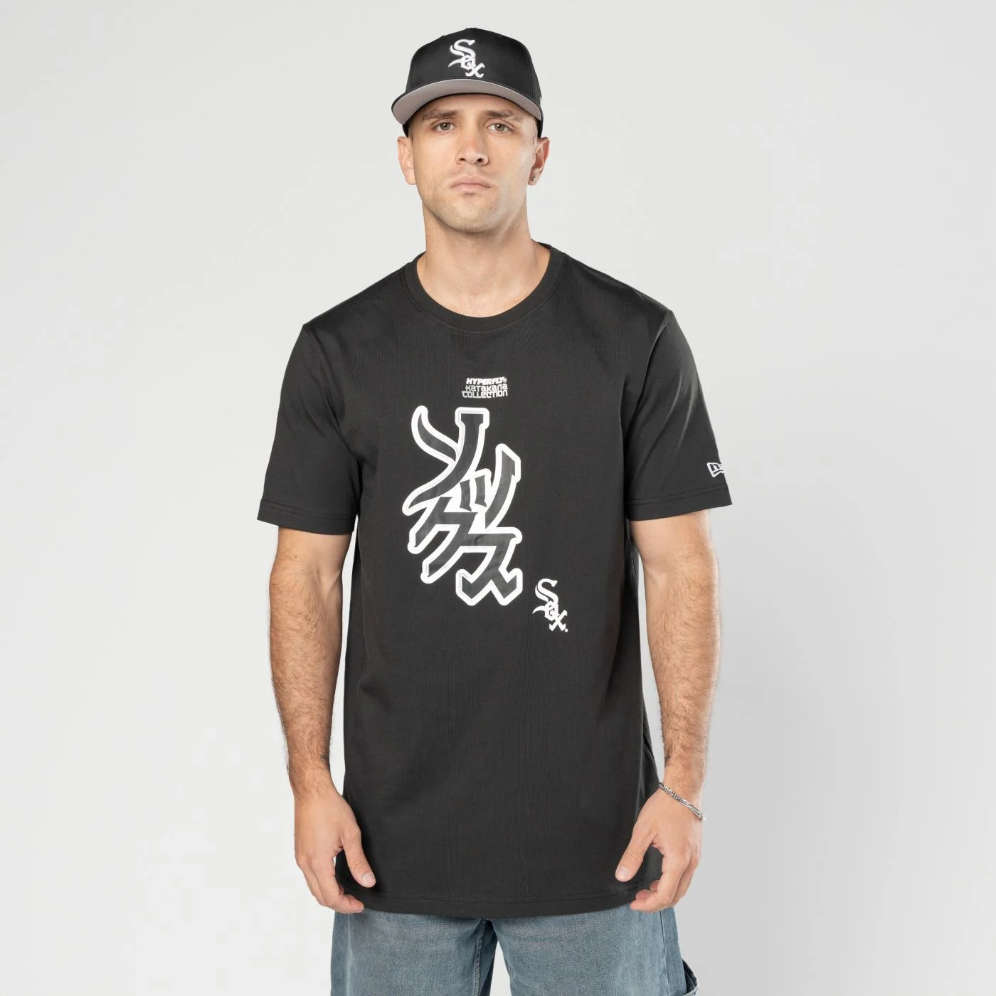 Camiseta New Era Regular Chicago White Sox MLB Hyperfly Preto Preto 4