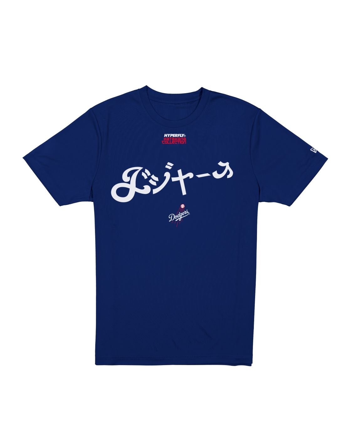 Camiseta New Era Regular Los Angeles Dodgers MLB Hyperfly Azul