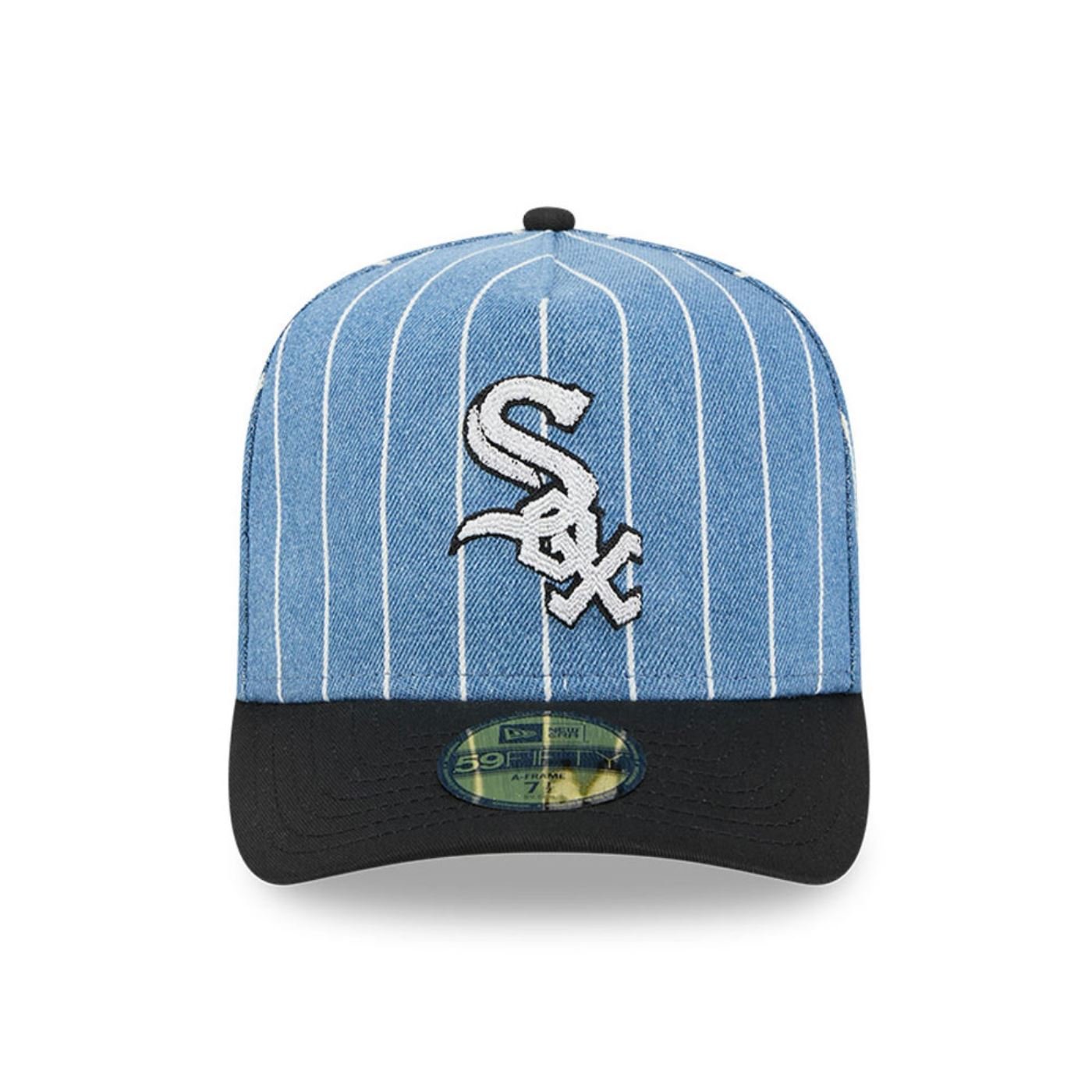Bone New Era  59FIFTY A-Frame Chicago White Sox MLB Preto Preto/Azul 2