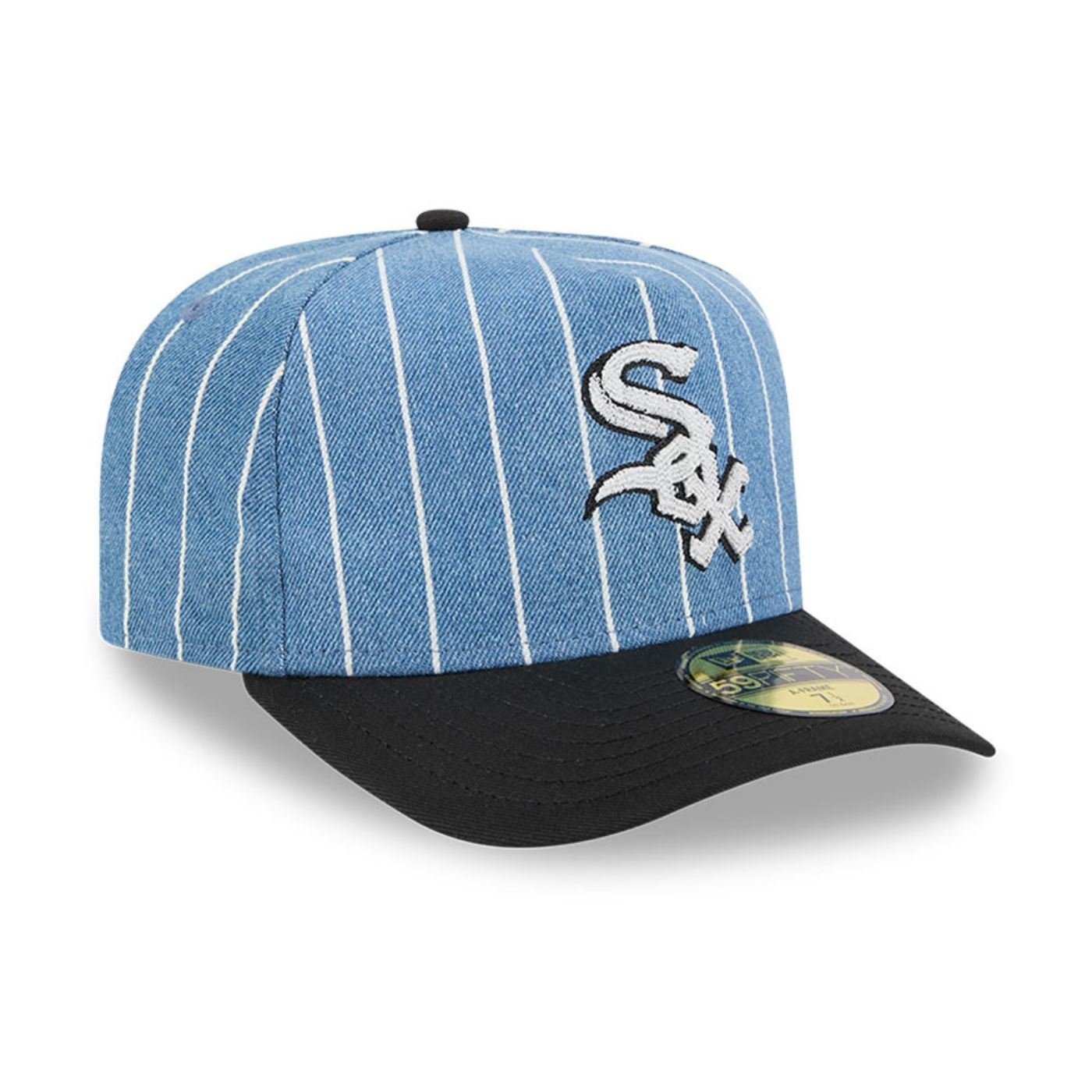 Bone New Era  59FIFTY A-Frame Chicago White Sox MLB Preto Preto/Azul 3