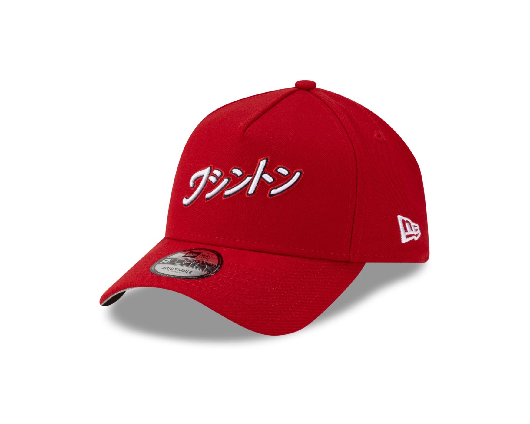 Bone New Era 9FORTY A-FRAME SNAPBACK Washington Nationals MLB Hyperfly Vermelho