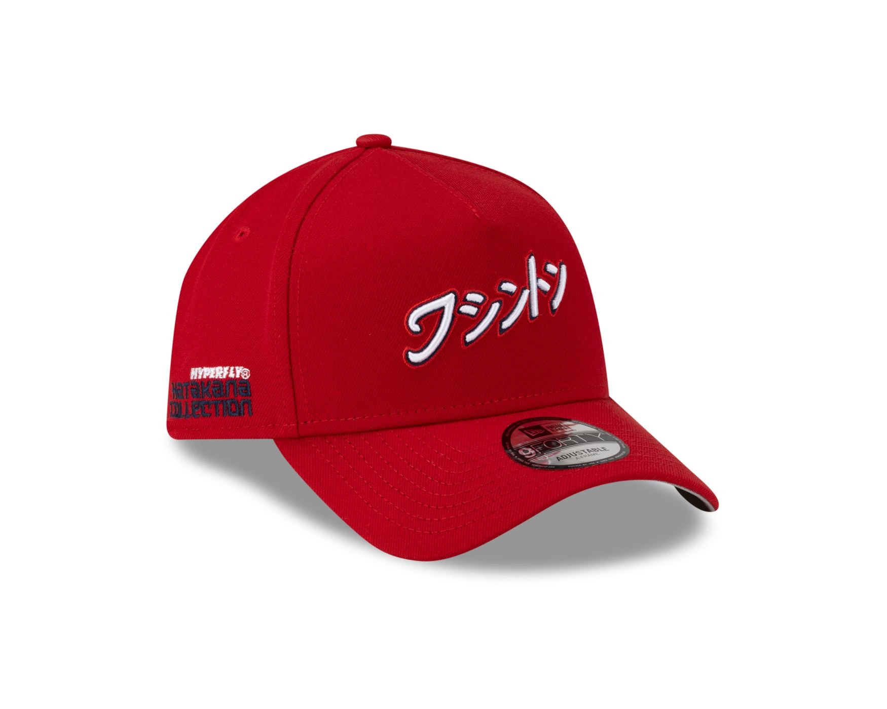 Bone New Era 9FORTY A-FRAME SNAPBACK Washington Nationals MLB Hyperfly Vermelho Vermelho 5