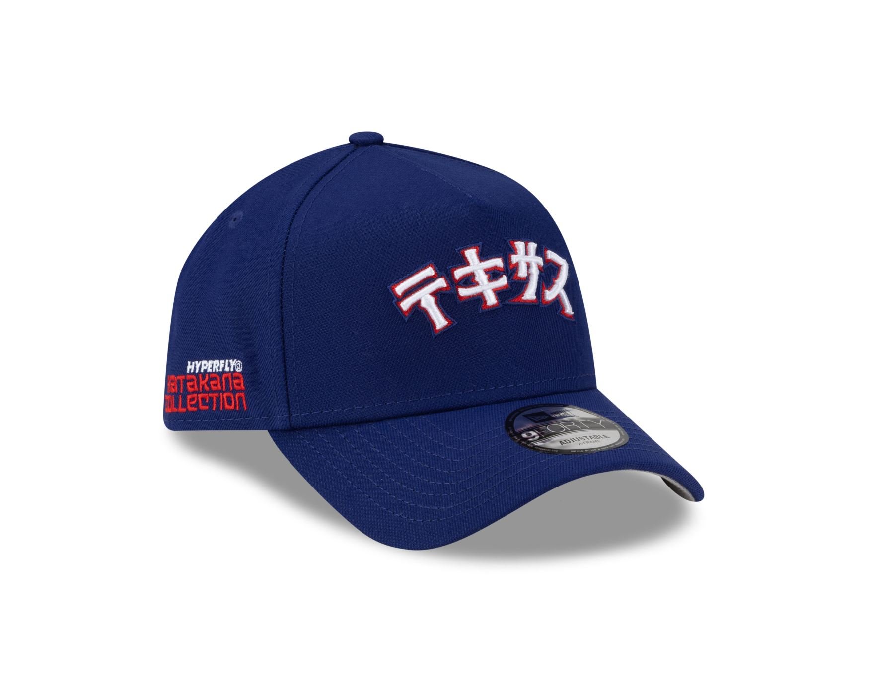 Bone New Era 9FORTY A-FRAME SNAPBACK Texas Rangers MLB Hyperfly Azul Azul 3