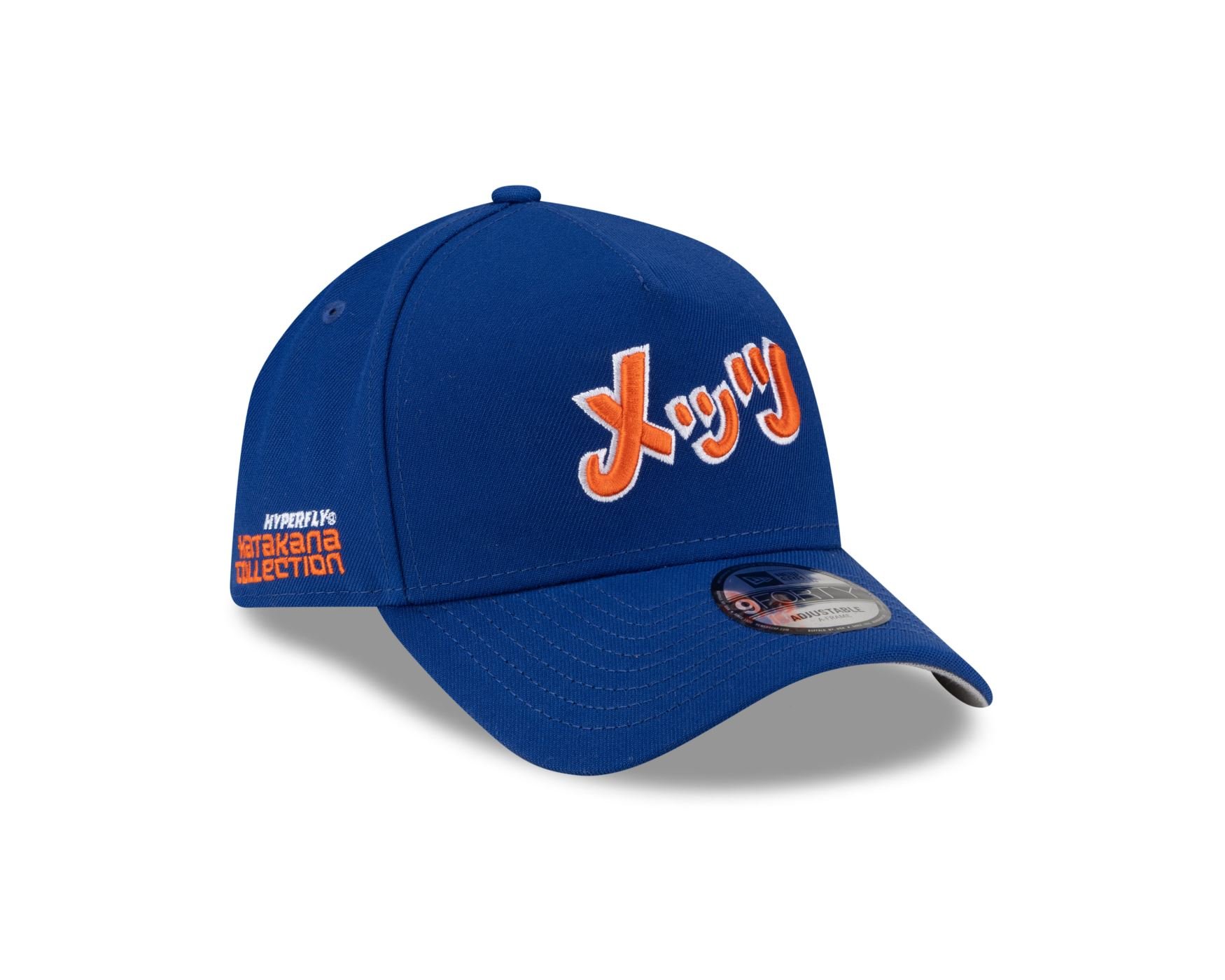 Bone New Era 9FORTY A-FRAME SNAPBACK New York Mets MLB Hyperfly Azul Azul 4