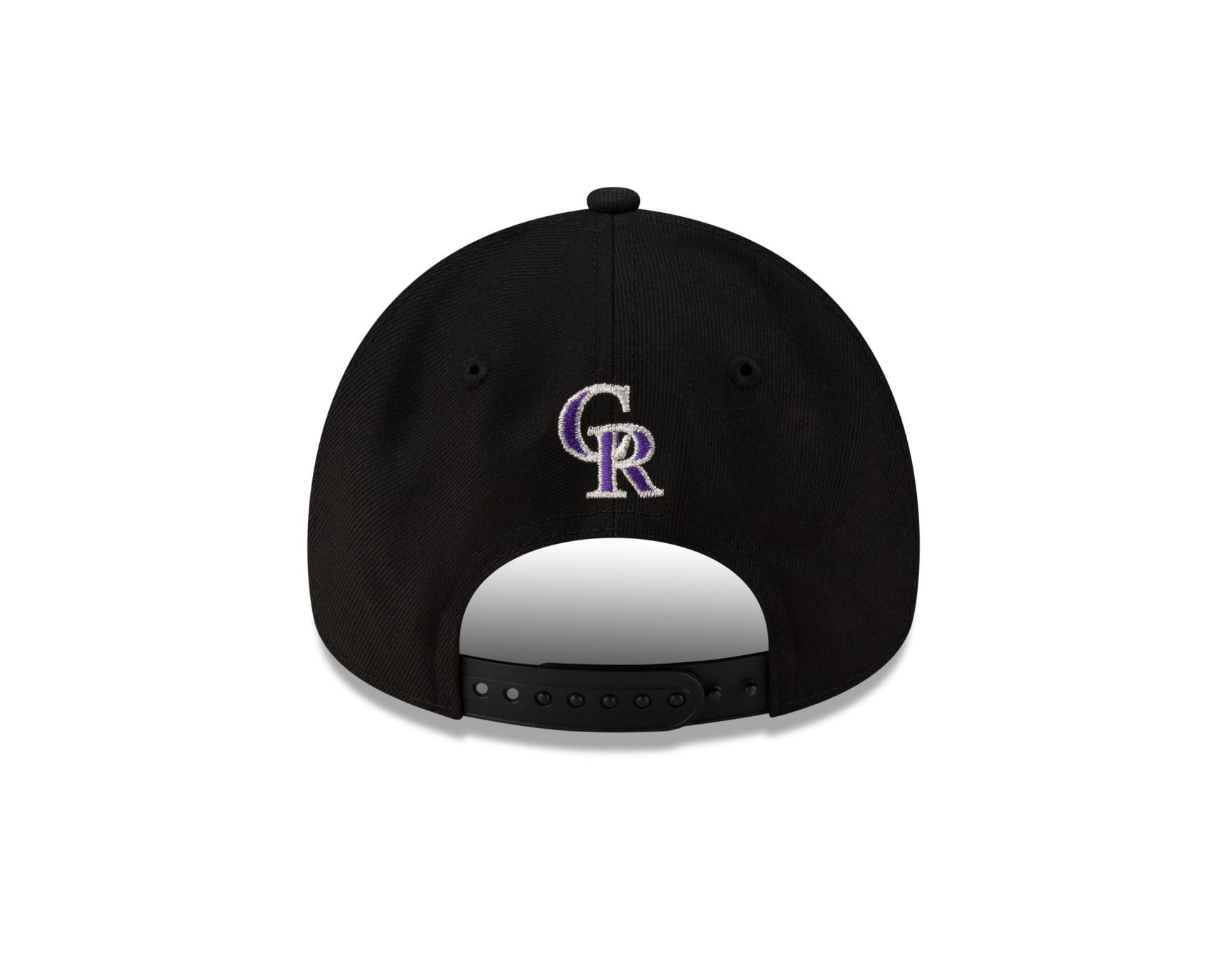 Bone New Era 9FORTY A-FRAME SNAPBACK Colorado Rockies MLB Hyperfly Preto Preto 5