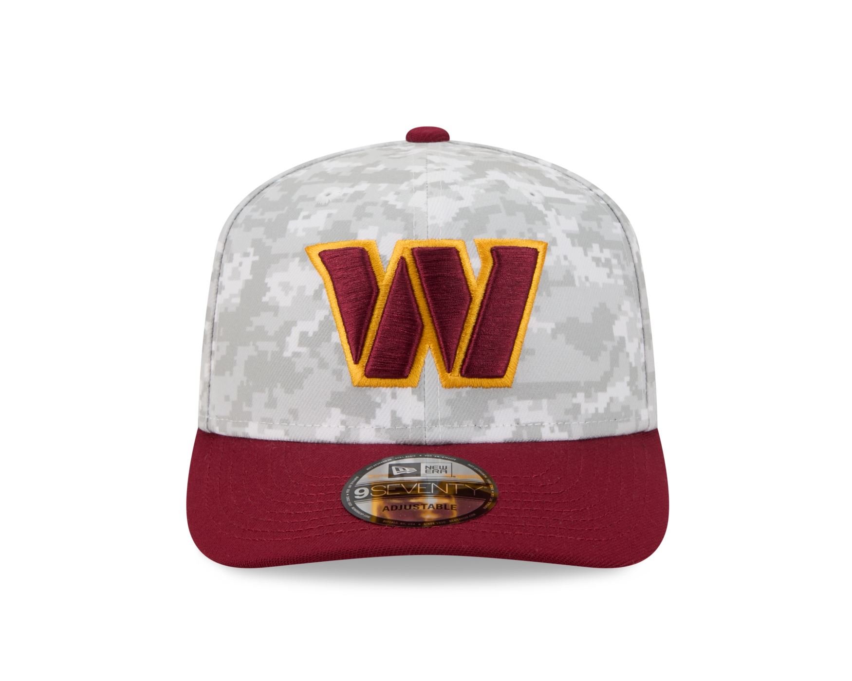 Bone New Era 9SEVENTY Washington Commander NFL Vermelho Cinza/Vermelho 2