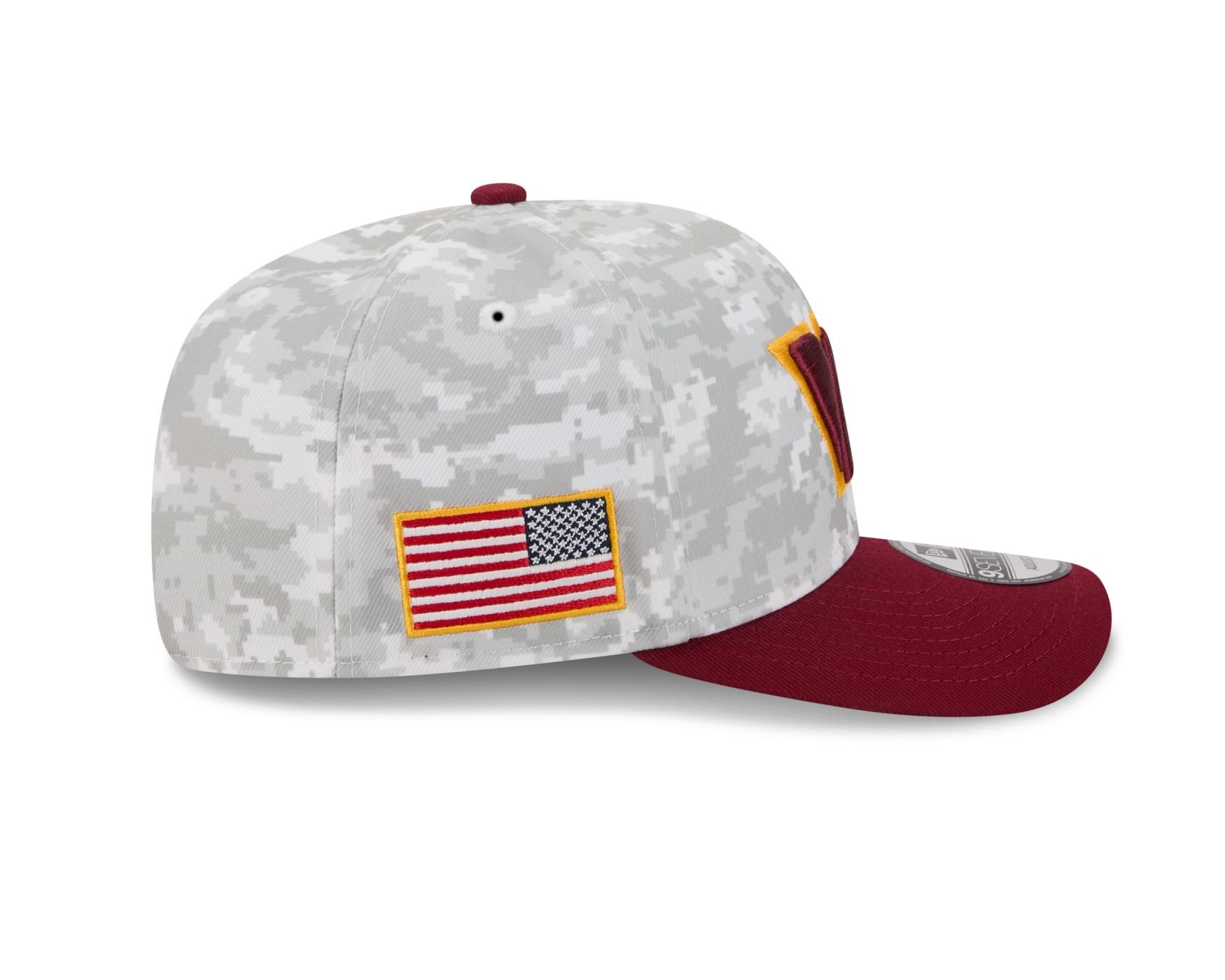 Bone New Era 9SEVENTY Washington Commander NFL Vermelho Cinza/Vermelho 4
