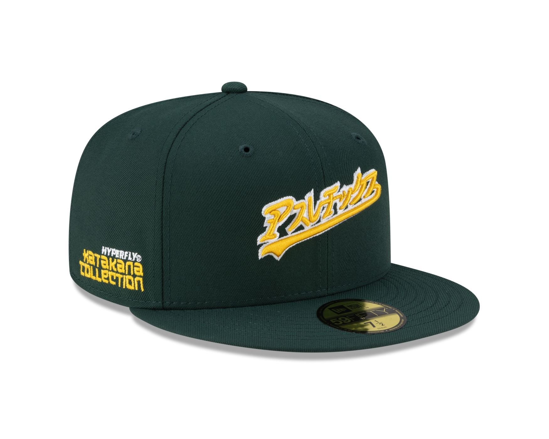 Bone New Era 59FIFTY Oakland Athletics MLB Hyperfly Verde Verde 3