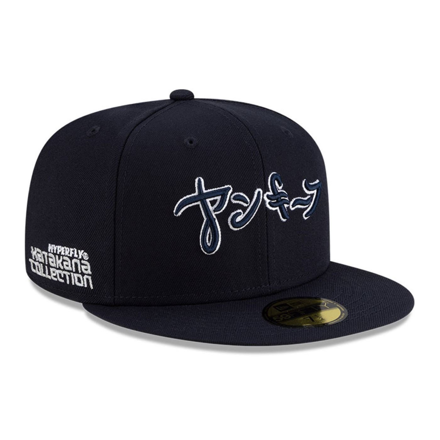 Bone New Era  59FIFTY New York Yankees MLB Hyperfly Marinho Marinho 3
