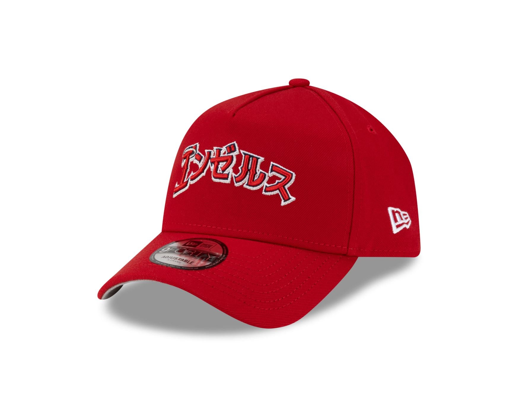 Bone New Era 9FORTY A-FRAME SNAPBACK Anaheim Angels MLB Hyperfly Vermelho