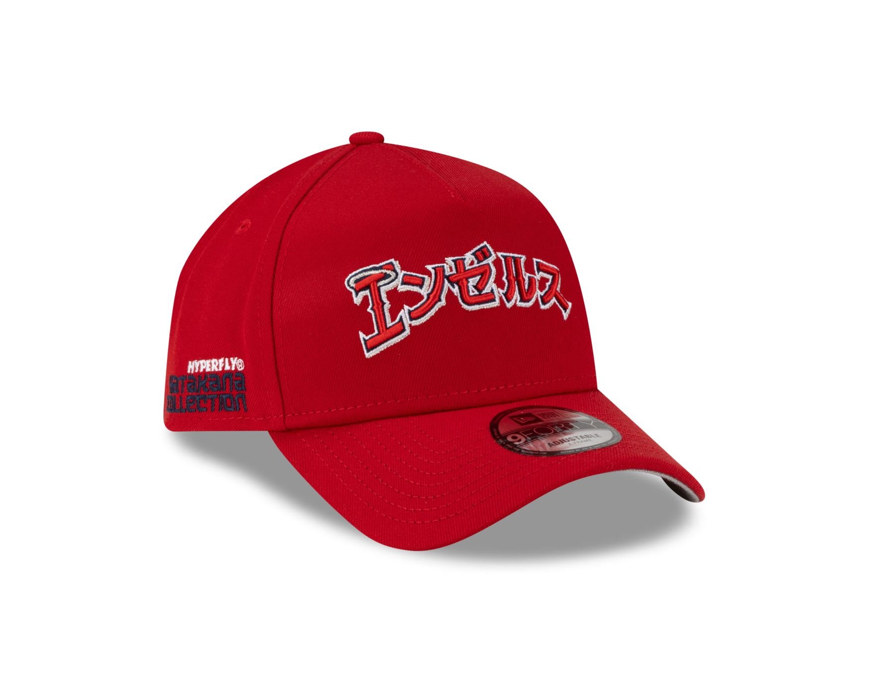 Bone New Era 9FORTY A-FRAME SNAPBACK Anaheim Angels MLB Hyperfly Vermelho Vermelho 3