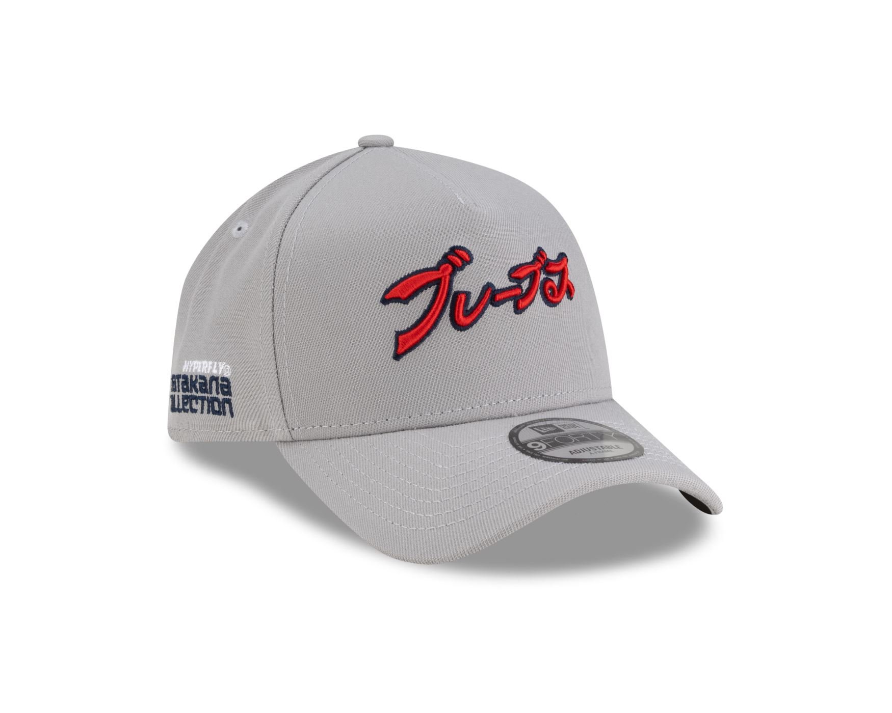 Bone New Era 9FORTY A-FRAME SNAPBACK Atlanta Braves MLB Hyperfly Cinza Cinza 3