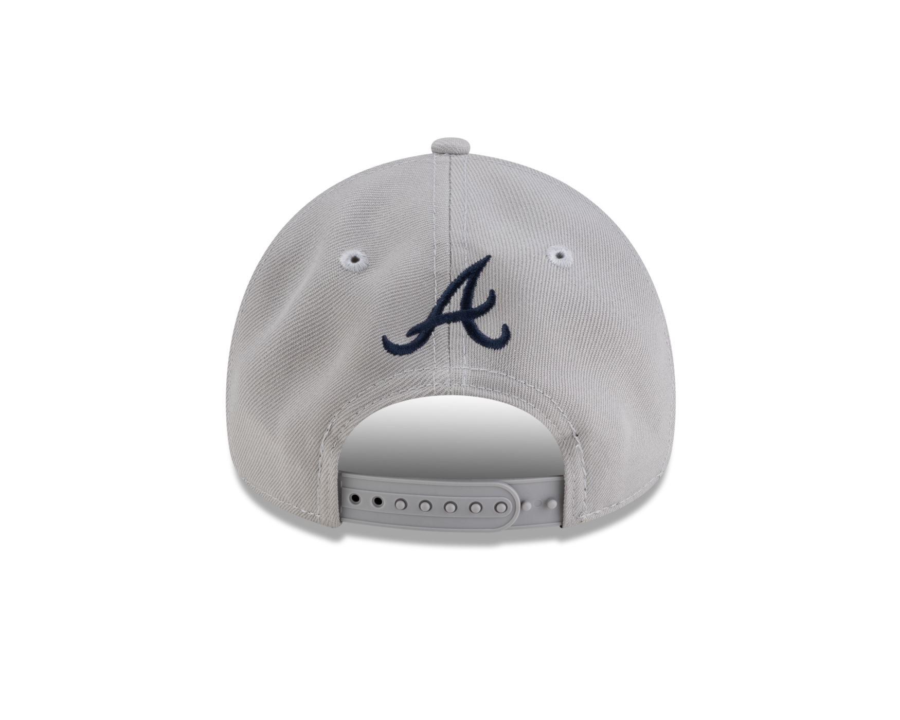 Bone New Era 9FORTY A-FRAME SNAPBACK Atlanta Braves MLB Hyperfly Cinza Cinza 5