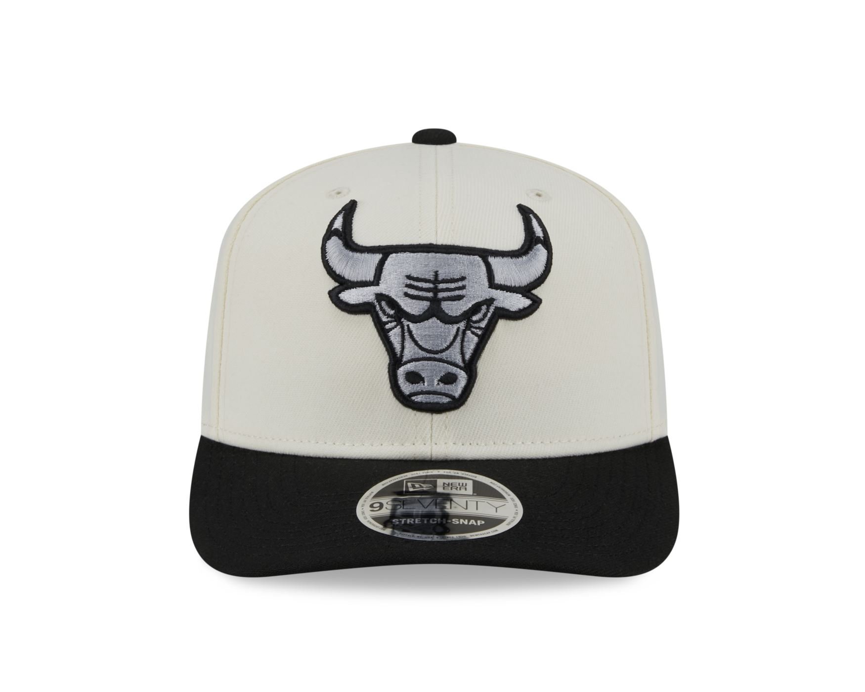 Bone New Era  9SEVENTY Strtch Snap  Chicago Bulls NBA Branco Branco/Preto 2