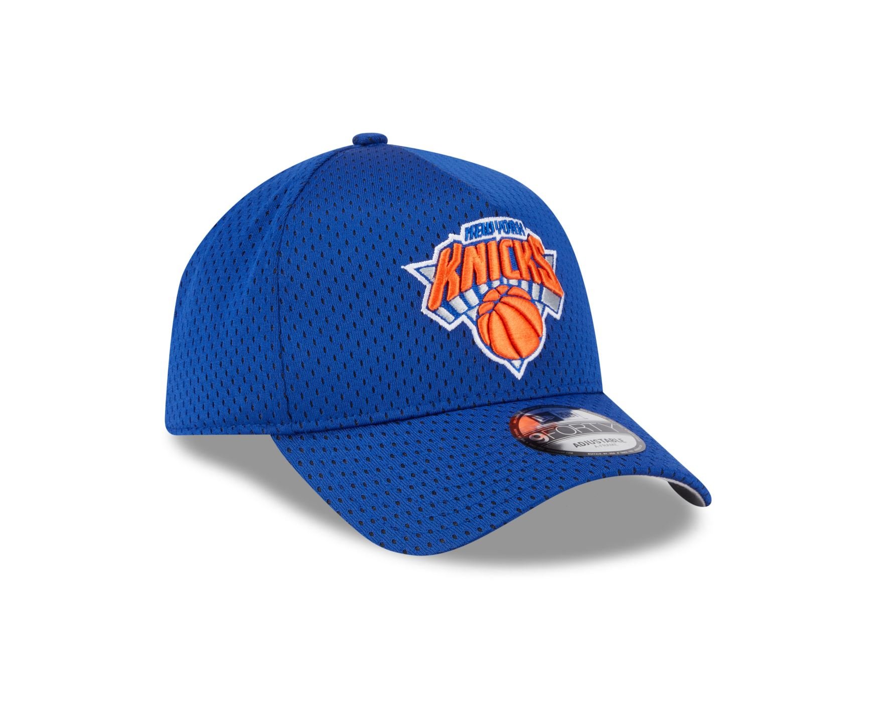 Bone New Era 9FORTY A-FRAME SNAPBACK New York Knicks NBA Off White Azul 3