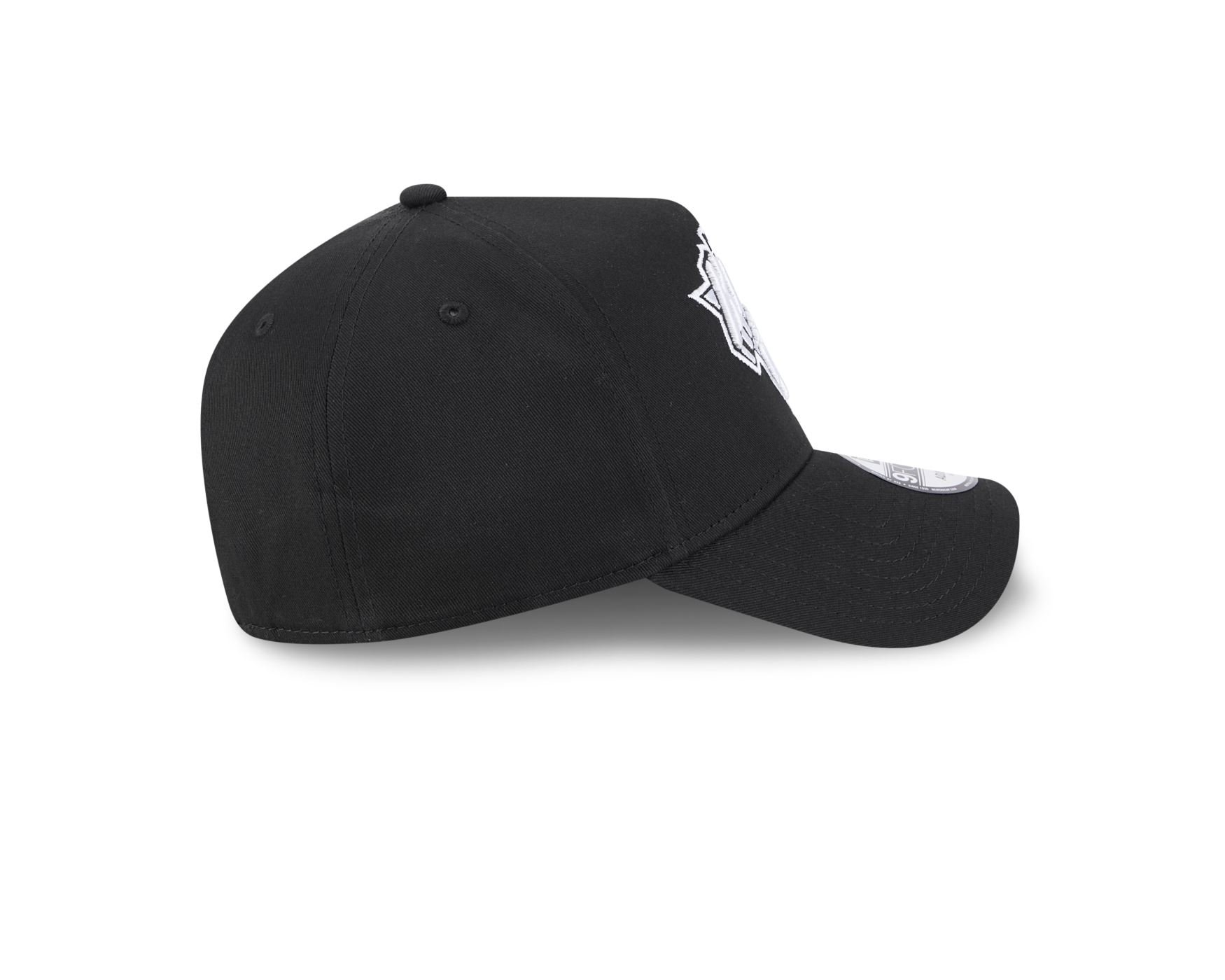 Bone New Era 9FORTY A-FRAME SNAPBACK New York Knicks NBA Preto Preto 4