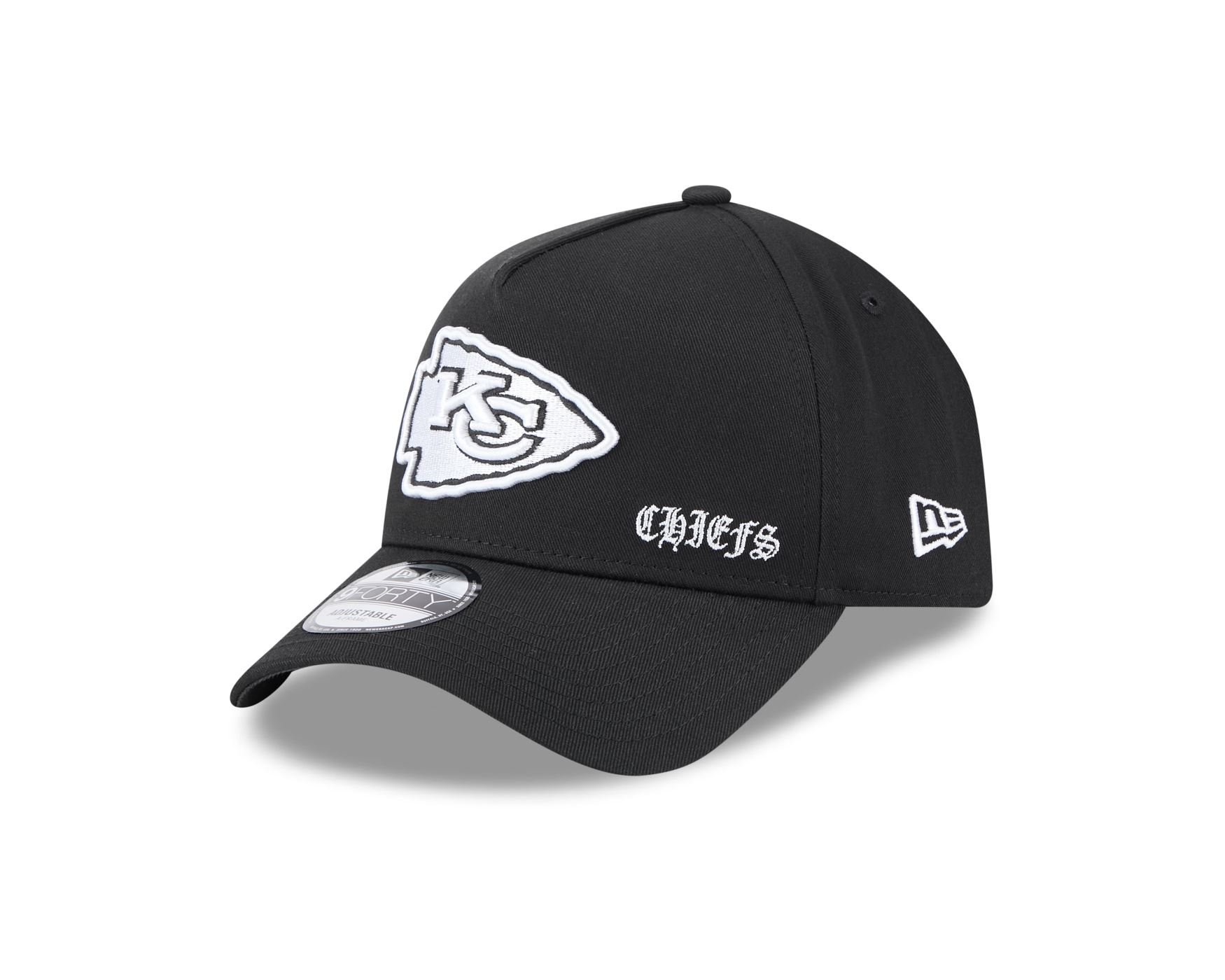 Bone New Era  9FORTY A-Frame Kansas City Chiefs NFL Preto