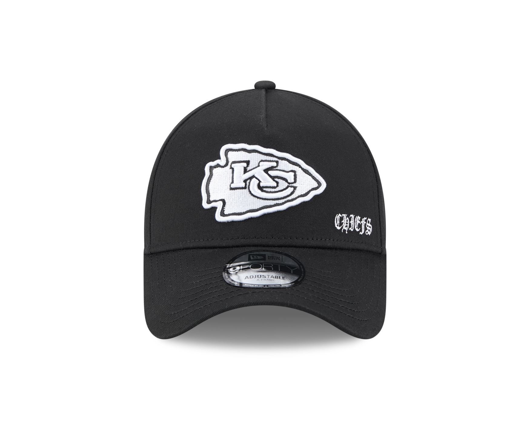 Bone New Era  9FORTY A-Frame Kansas City Chiefs NFL Preto Preto 2