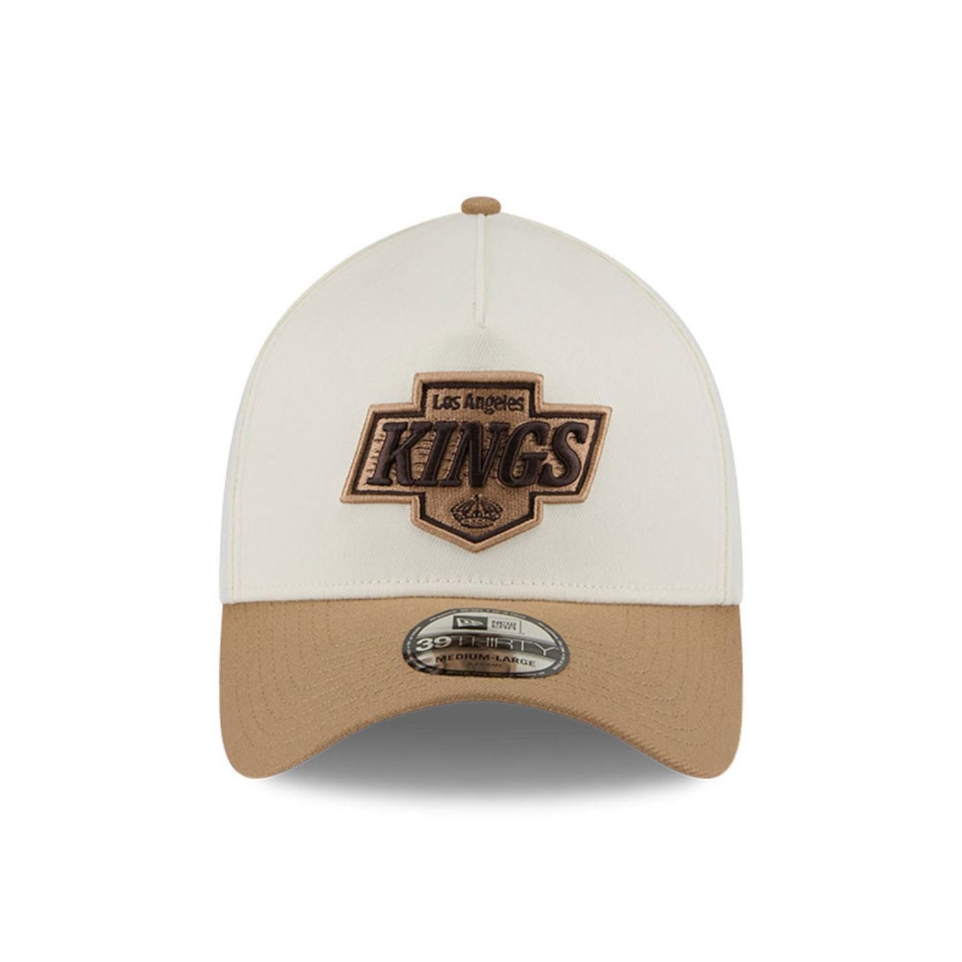 Bone New Era 39THIRTY A-FRAME Los Angeles Kings NHL Branco Bege 2